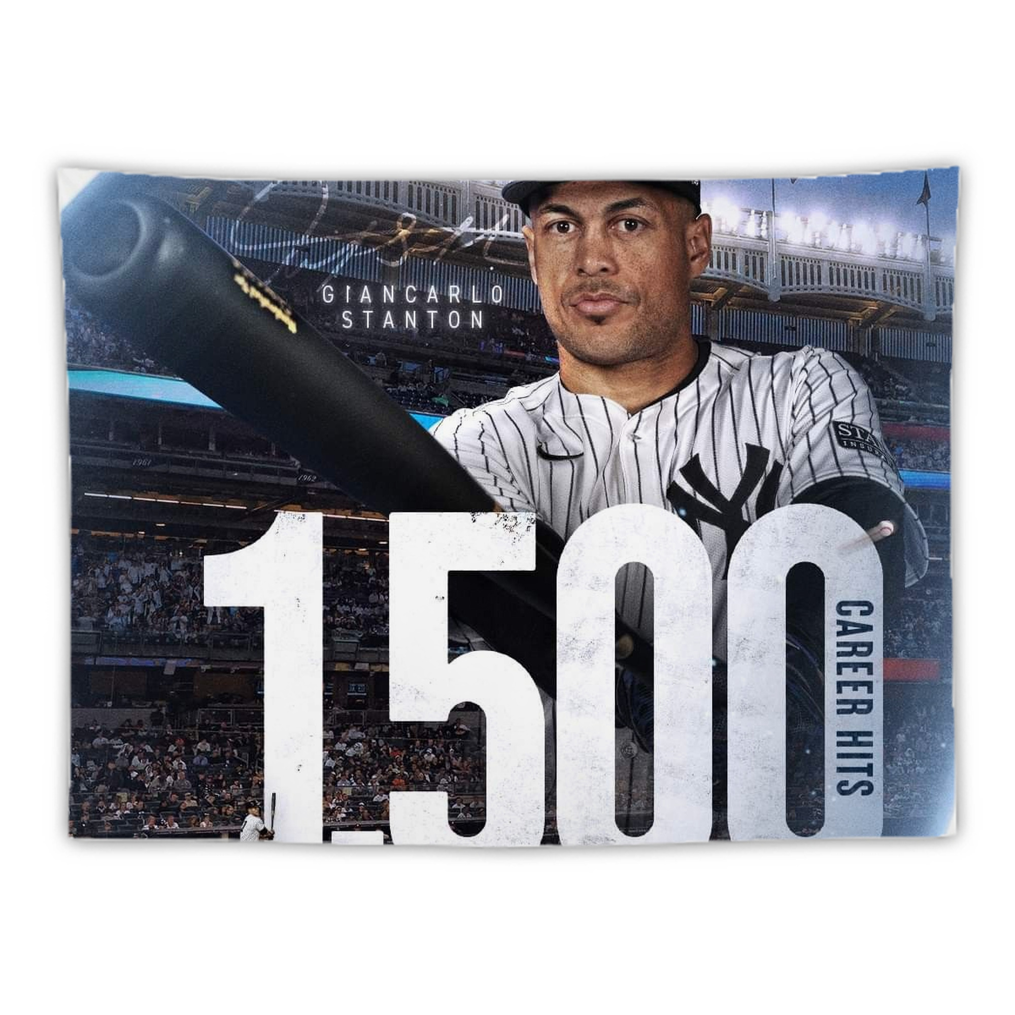 Giancarlo Stanton 39 Wall Tapestry For Bedroom Aesthetic – Boho Style Polyester Fabric Wall Hanging With Hooks – 60 X 90 Inch Large Size, Lightweight, Durable, Easy To Hang