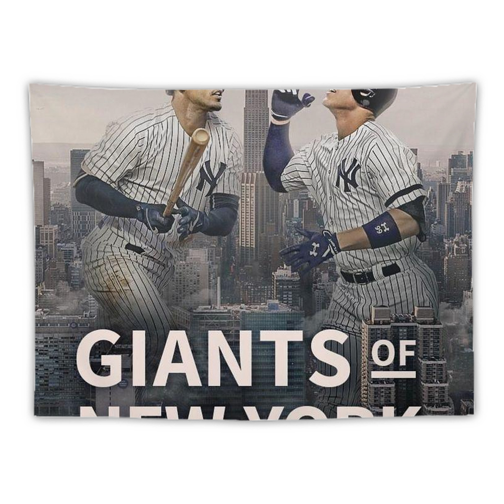 Giancarlo Stanton 46 Wall Tapestry For Bedroom Aesthetic – Boho Style Polyester Fabric Wall Hanging With Hooks – 60 X 90 Inch Large Size, Lightweight, Durable, Easy To Hang