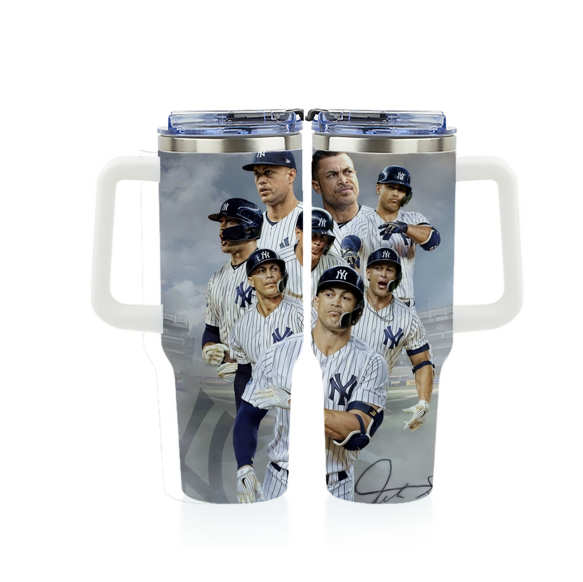 Giancarlo Stanton 38 40oz Full Wrap Car Tumbler – Durable Stainless Steel Travel Mug With Vibrant UV Print – Double Wall Insulated, Fits Most Car Cup Holders