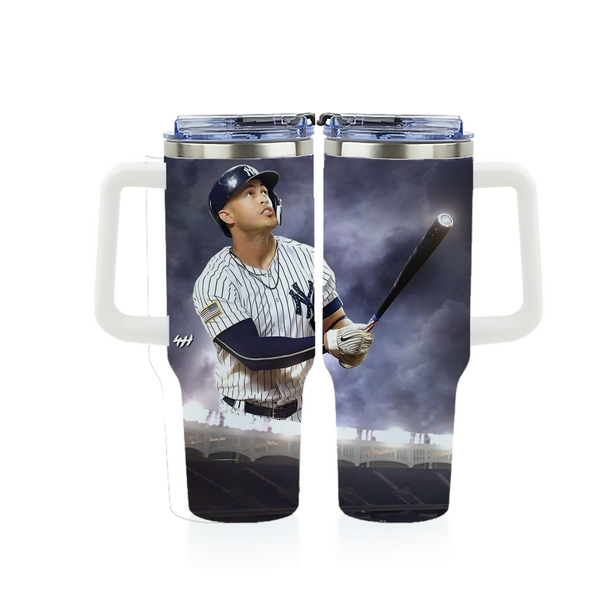 Giancarlo Stanton 41 40oz Full Wrap Car Tumbler – Durable Stainless Steel Travel Mug With Vibrant UV Print – Double Wall Insulated, Fits Most Car Cup Holders