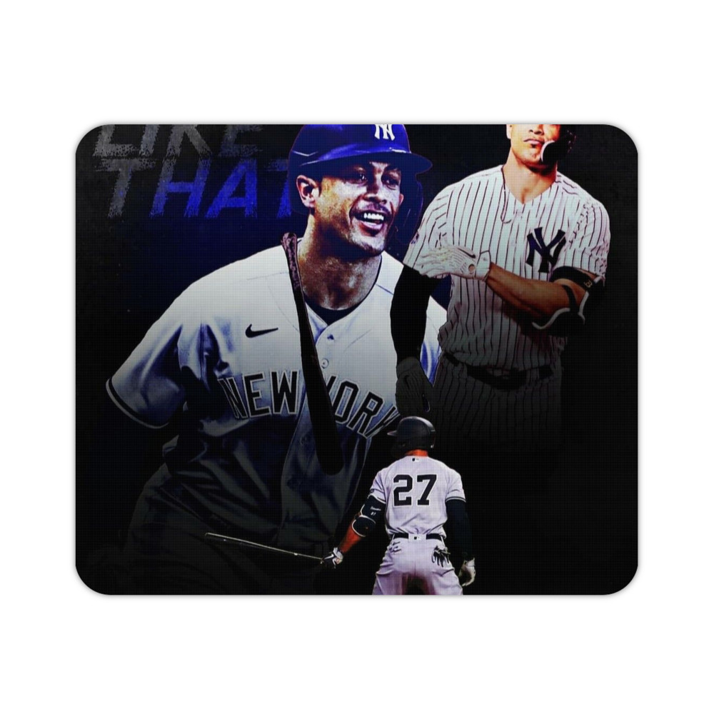 Giancarlo Stanton 36 Durable Rubber Mouse Pad With Stitched Edges, Waterproof, Non-Slip Surface, Ultra-Thin Design For Gaming, Office