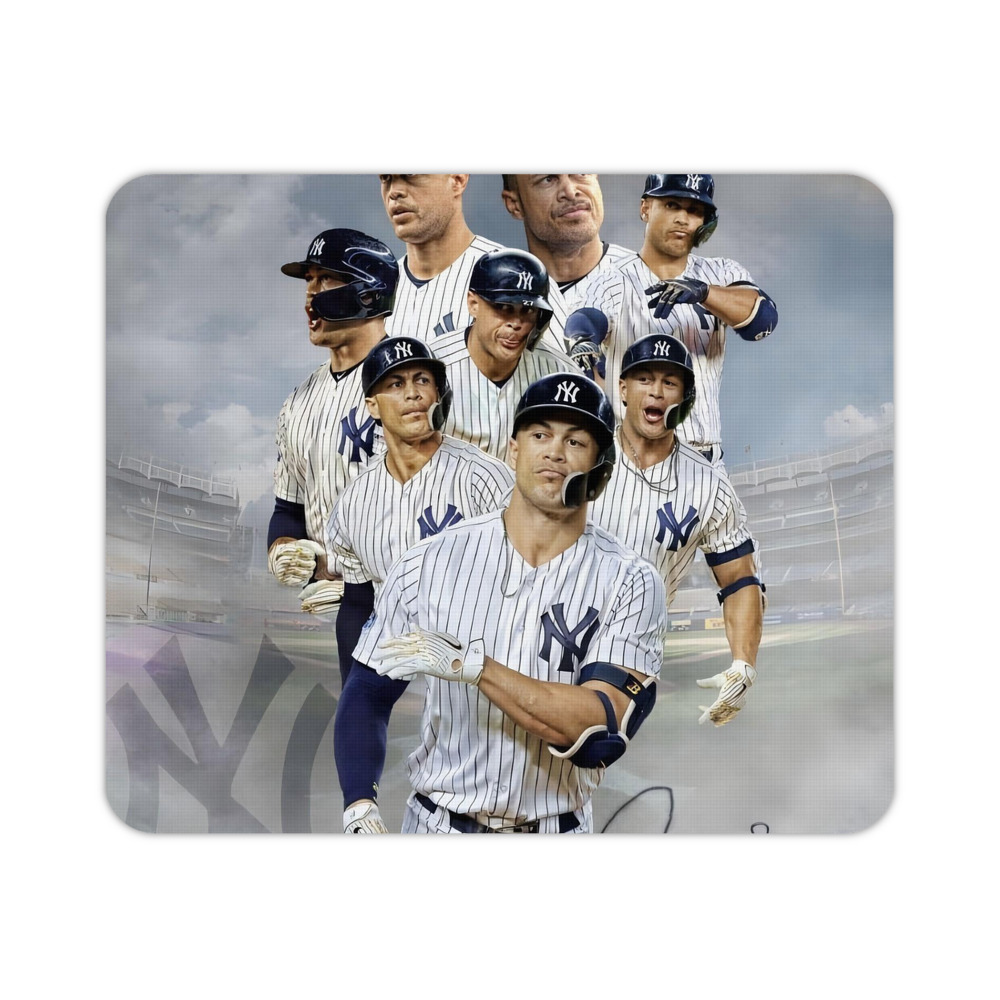 Giancarlo Stanton 38 Durable Rubber Mouse Pad With Stitched Edges, Waterproof, Non-Slip Surface, Ultra-Thin Design For Gaming, Office