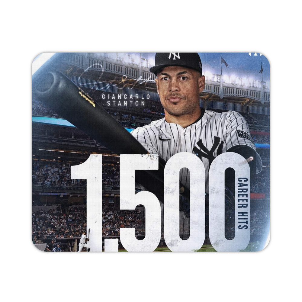 Giancarlo Stanton 39 Durable Rubber Mouse Pad With Stitched Edges, Waterproof, Non-Slip Surface, Ultra-Thin Design For Gaming, Office