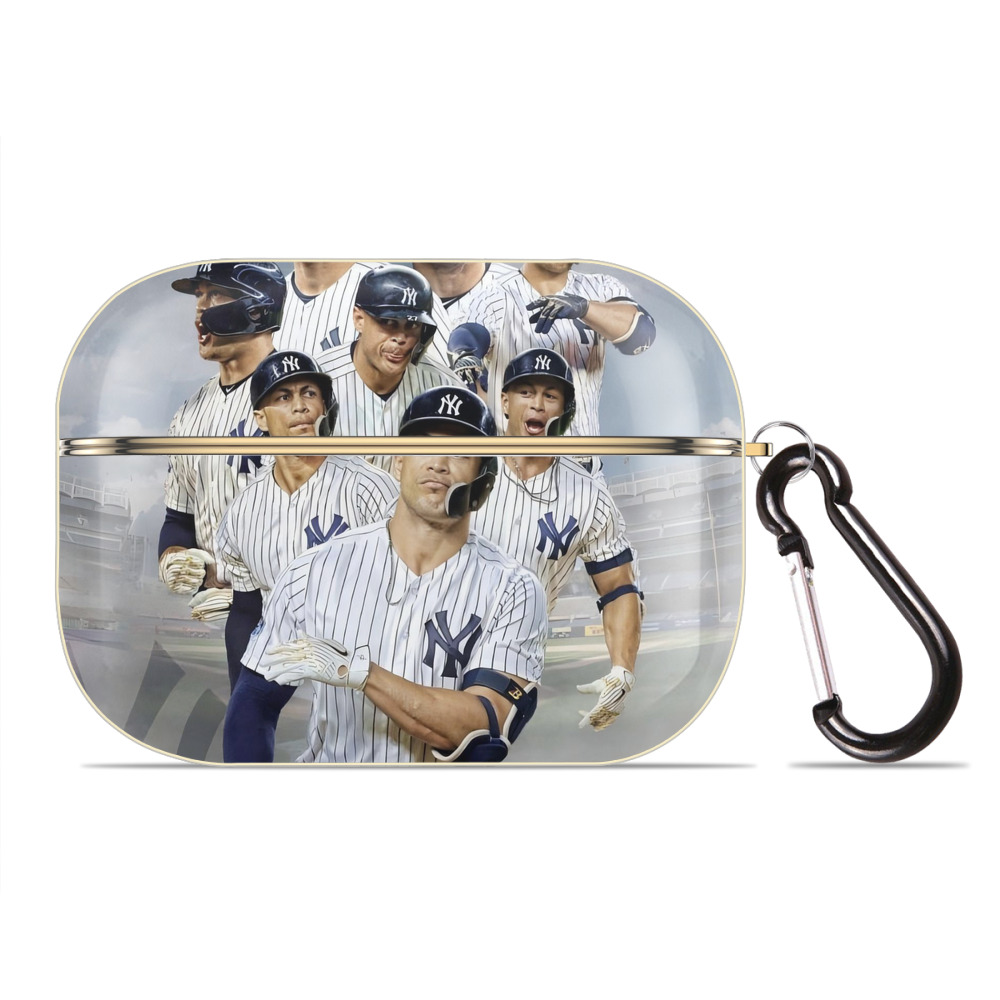 Giancarlo Stanton 38 Luxury Gold AirPods Pro Case With Keychain, Flexible PC Material, Full Protection, Precise Cutouts, Anti-Fingerprint, Washable, Durable Design