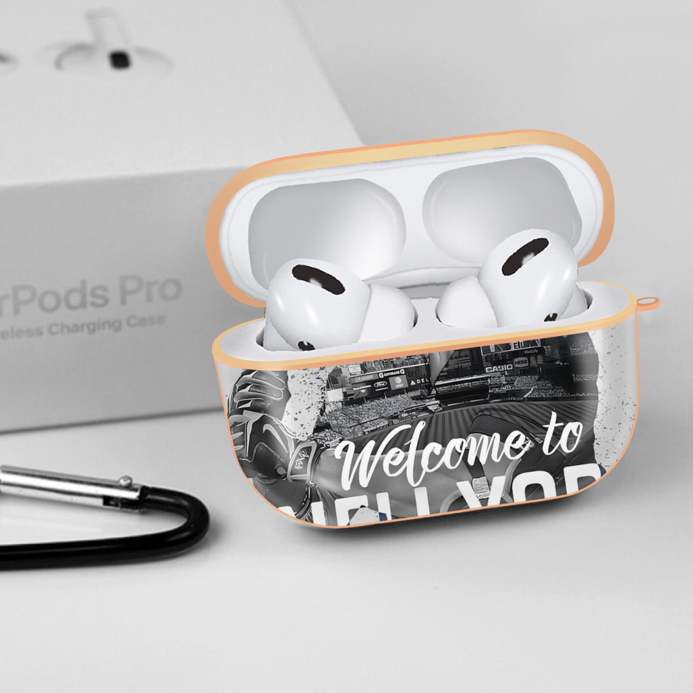 Giancarlo Stanton 42 AirPods Pro Protective Case Rose Gold, Flexible PC Material, Precise Fit, Anti-Slip Cover, Full Protection, Fingerprint Resistant, Washable With Keychain