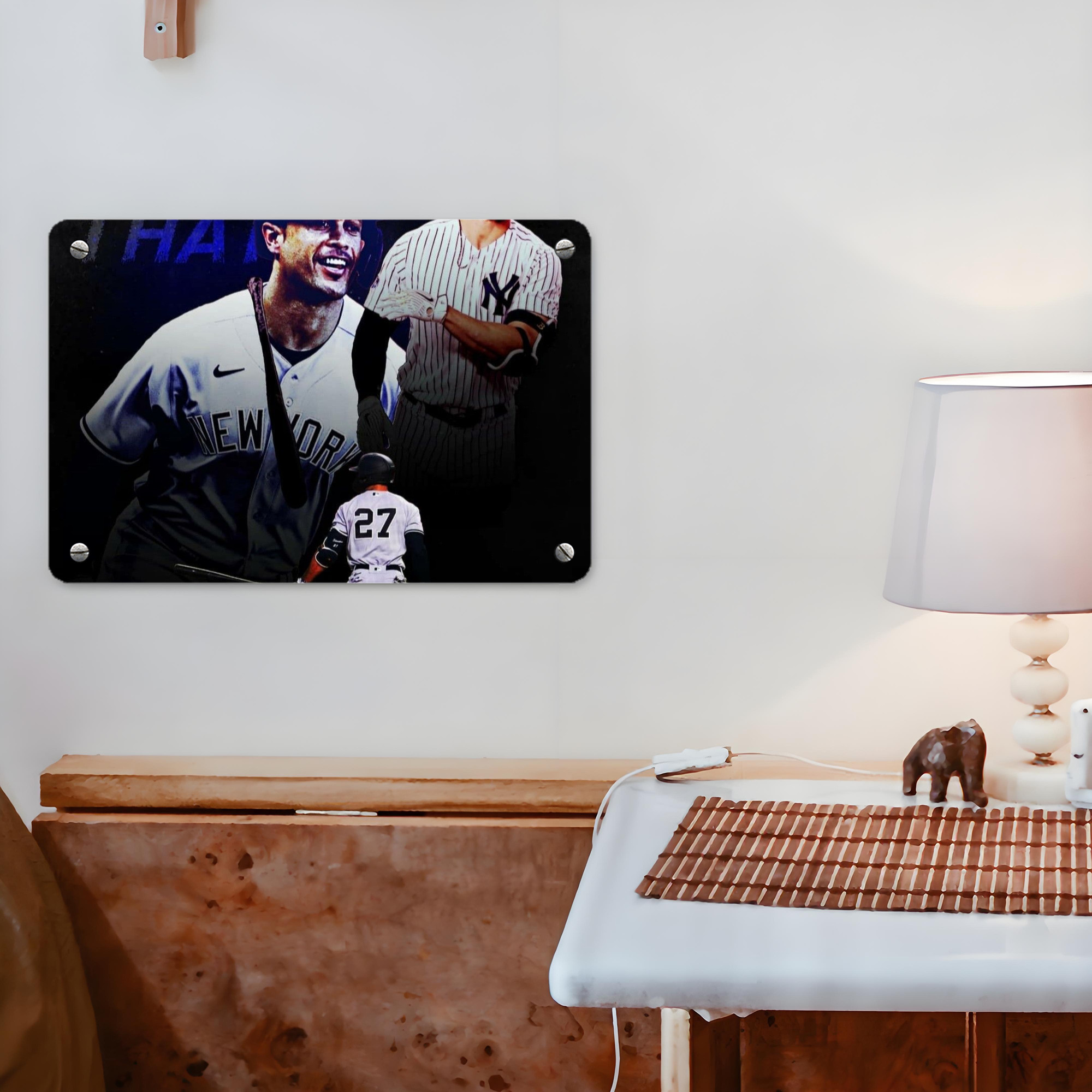 Giancarlo Stanton 36 Metal Tin Sign 12x8inch - Premium Full-Print Decorative Wall Art, Durable Rust-Resistant Metal Plaque For Living Room, Bedroom, Kitchen, Office, Bar Décor