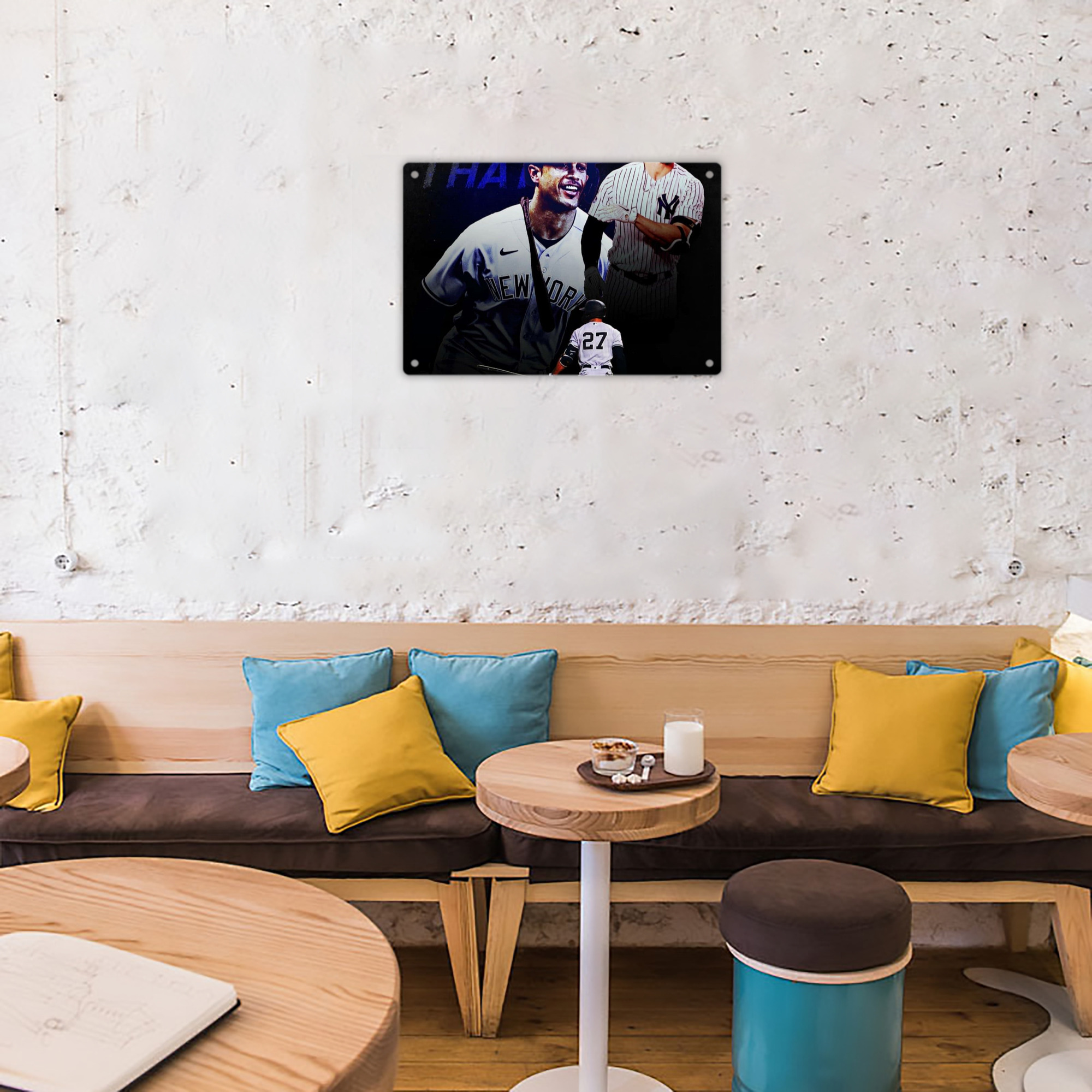 Giancarlo Stanton 36 Decorative Aluminum Plaque – Horizontal Design – Durable, Stylish, Easy To Install – Ideal For Home, Office, Bar, And More