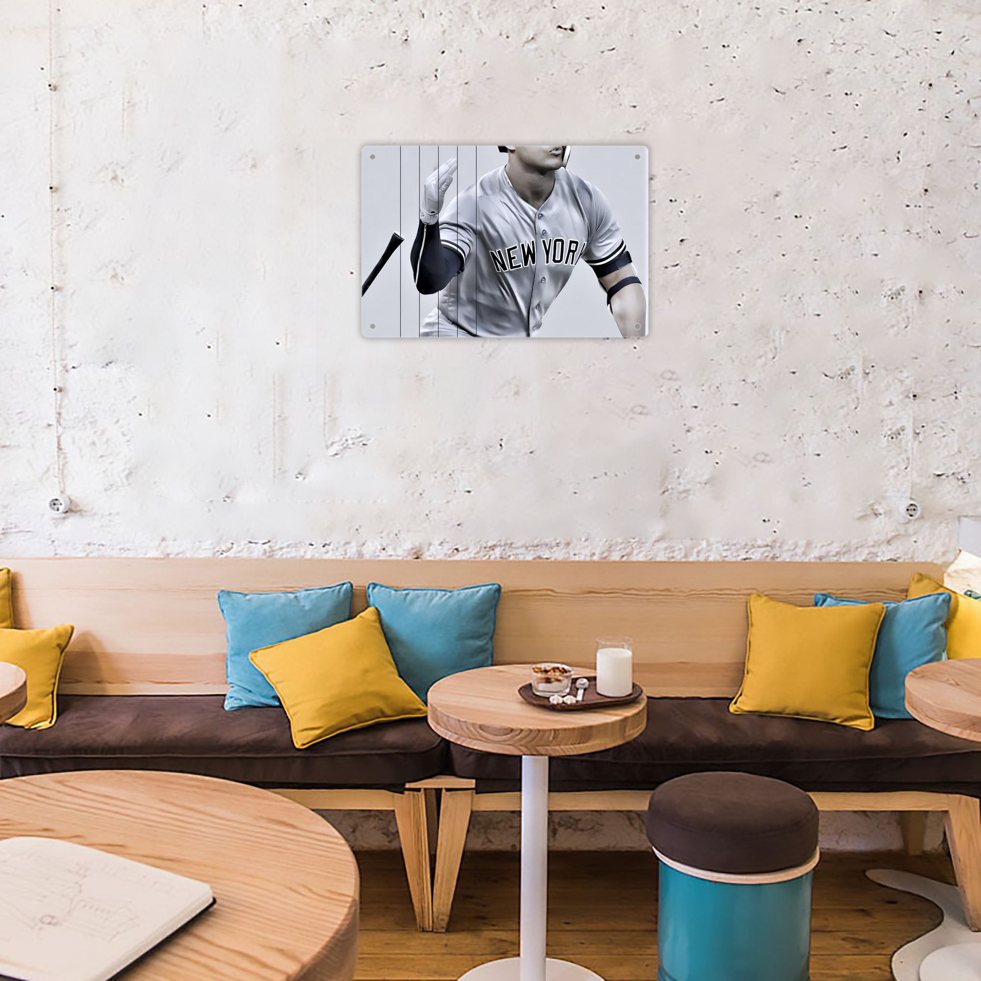 Giancarlo Stanton 37 Decorative Aluminum Plaque – Horizontal Design – Durable, Stylish, Easy To Install – Ideal For Home, Office, Bar, And More