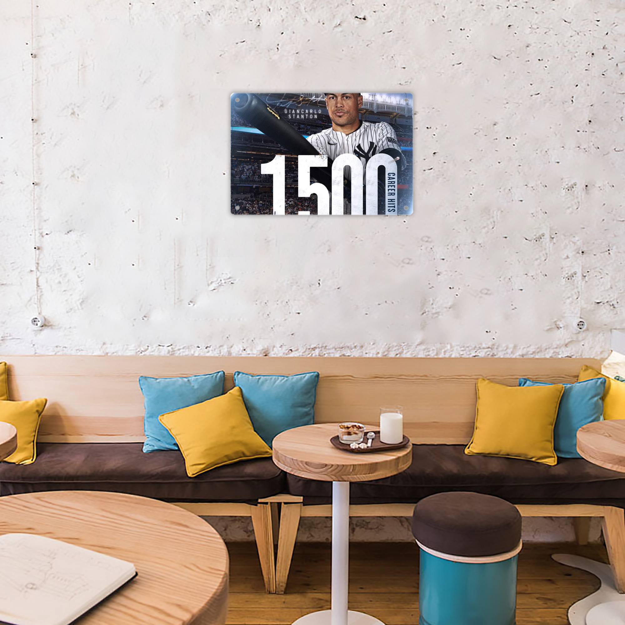 Giancarlo Stanton 39 Decorative Aluminum Plaque – Horizontal Design – Durable, Stylish, Easy To Install – Ideal For Home, Office, Bar, And More