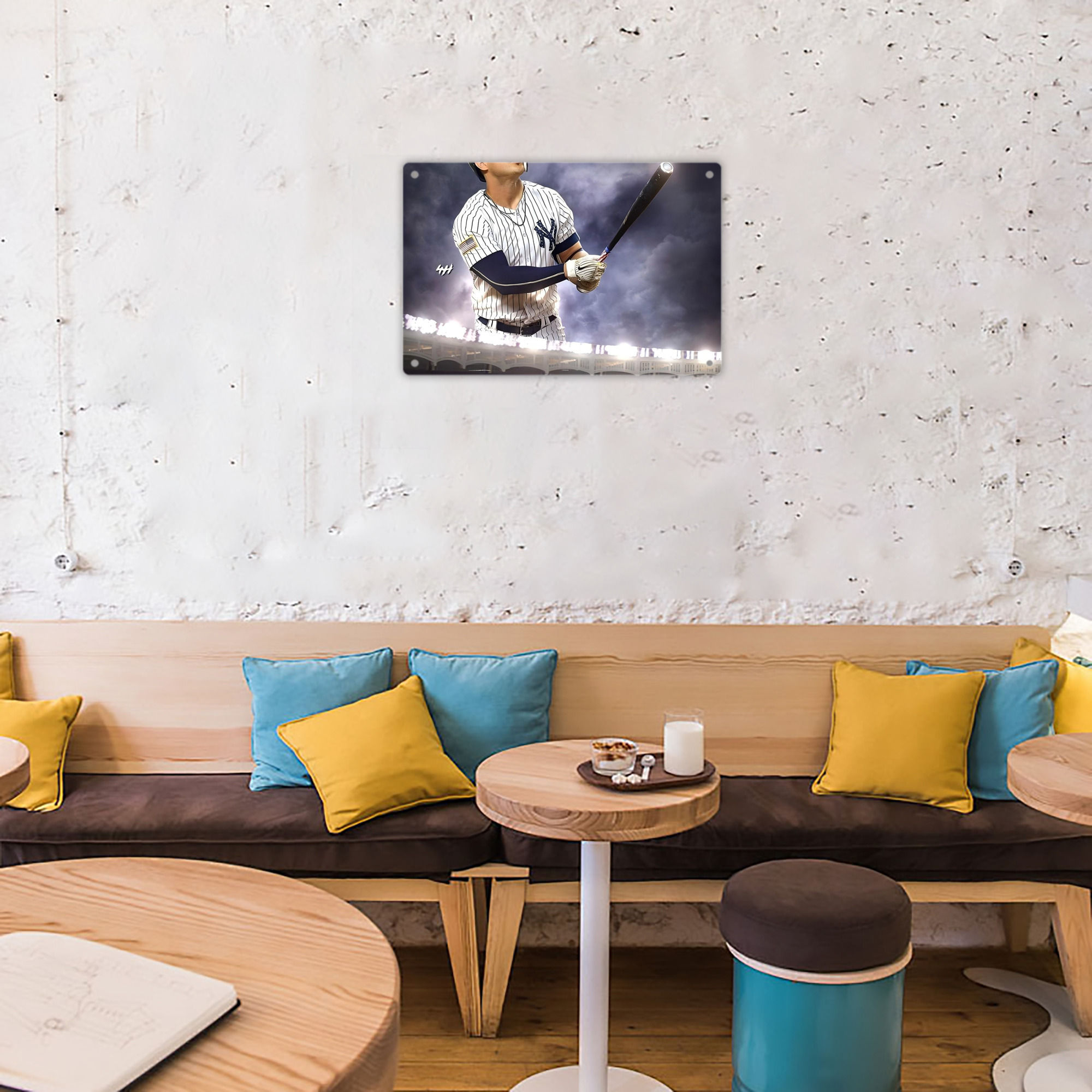 Giancarlo Stanton 41 Decorative Aluminum Plaque – Horizontal Design – Durable, Stylish, Easy To Install – Ideal For Home, Office, Bar, And More