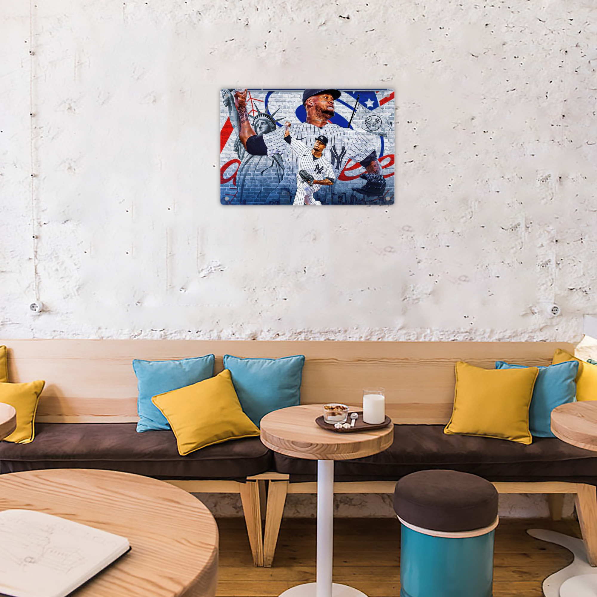 Giancarlo Stanton 43 Decorative Aluminum Plaque – Horizontal Design – Durable, Stylish, Easy To Install – Ideal For Home, Office, Bar, And More