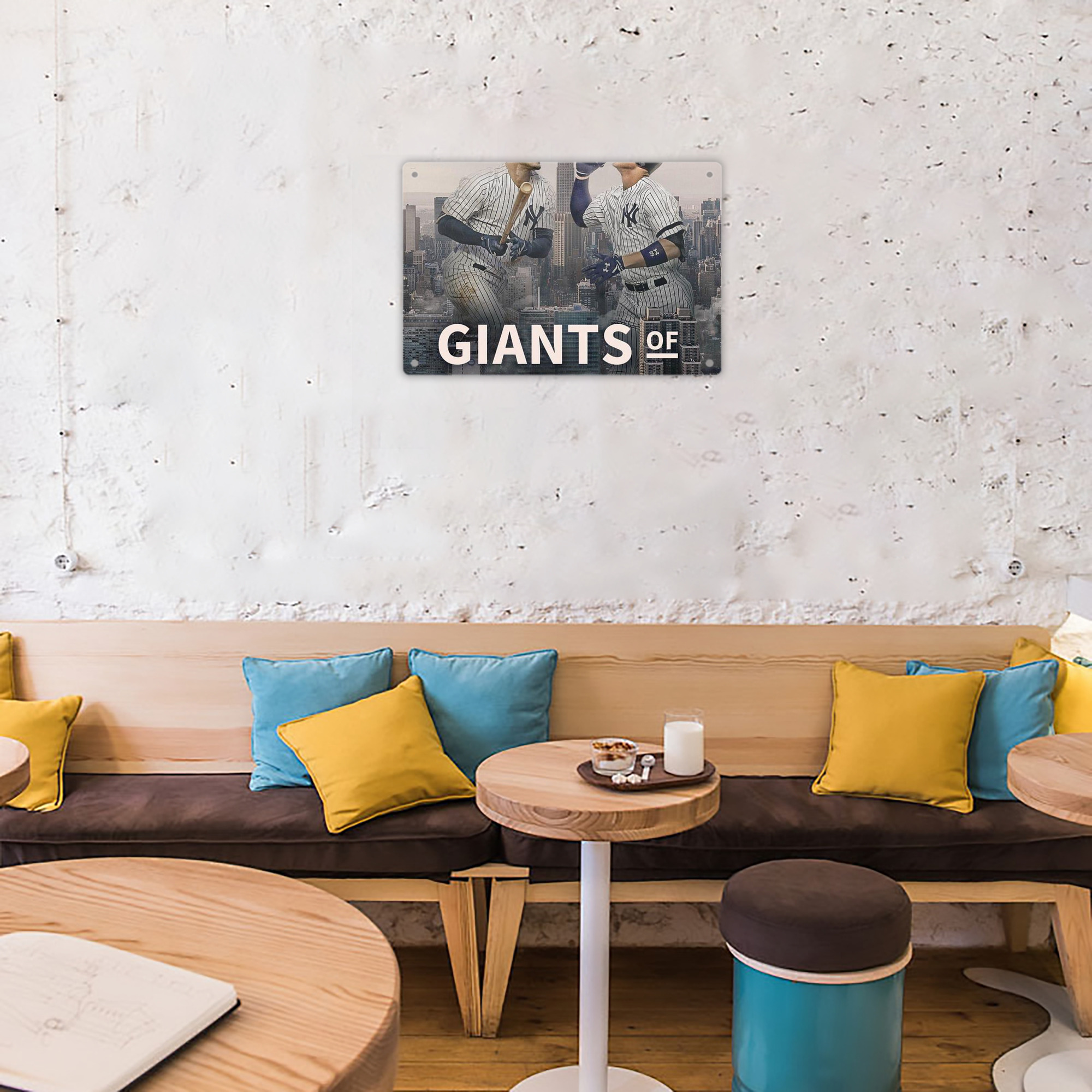 Giancarlo Stanton 46 Decorative Aluminum Plaque – Horizontal Design – Durable, Stylish, Easy To Install – Ideal For Home, Office, Bar, And More