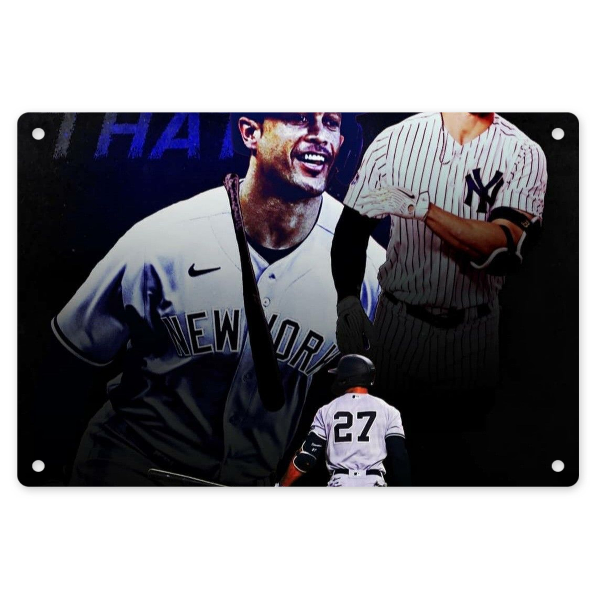Giancarlo Stanton 36 Decorative Aluminum Plaque – Horizontal Design – Durable, Stylish, Easy To Install – Ideal For Home, Office, Bar, And More