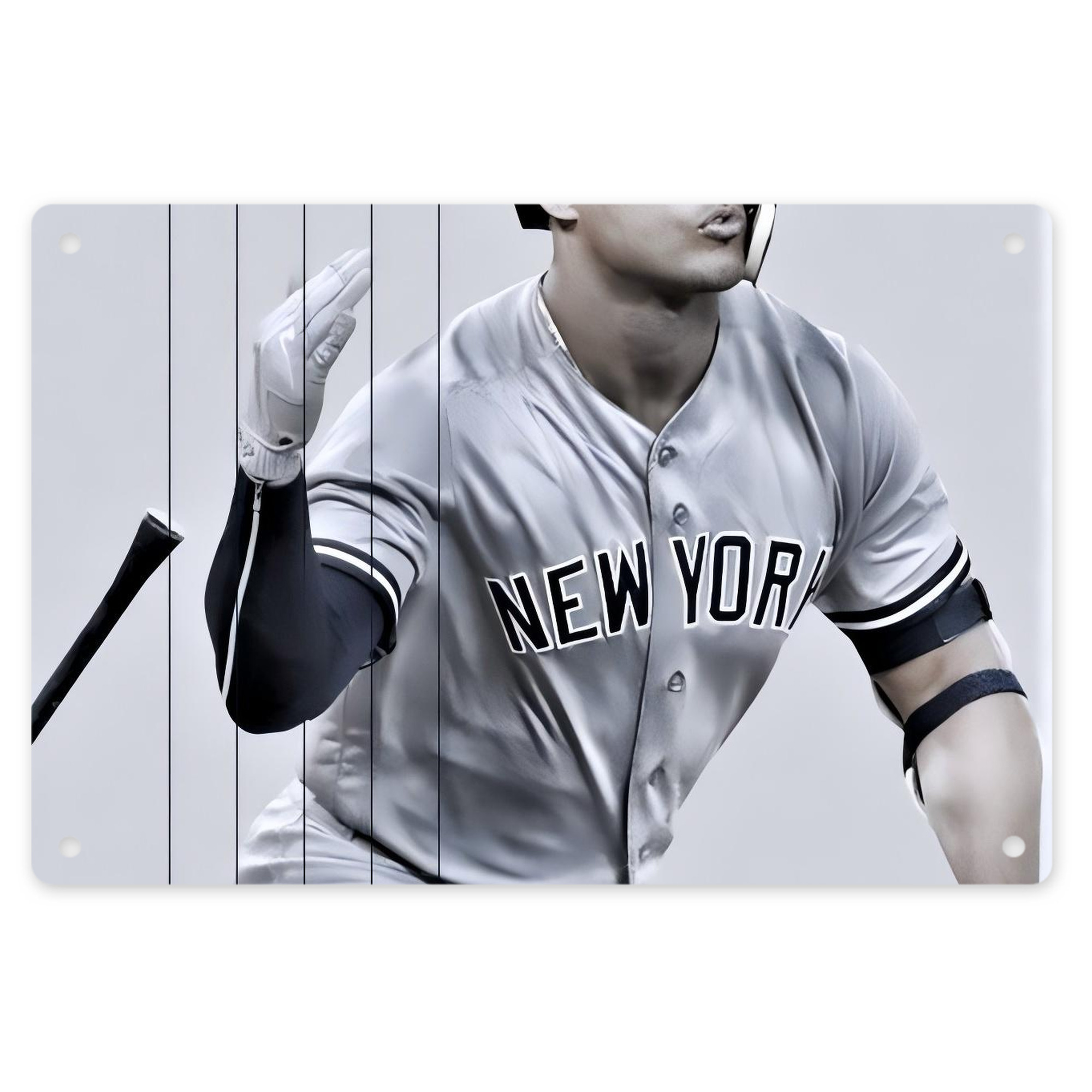 Giancarlo Stanton 37 Decorative Aluminum Plaque – Horizontal Design – Durable, Stylish, Easy To Install – Ideal For Home, Office, Bar, And More