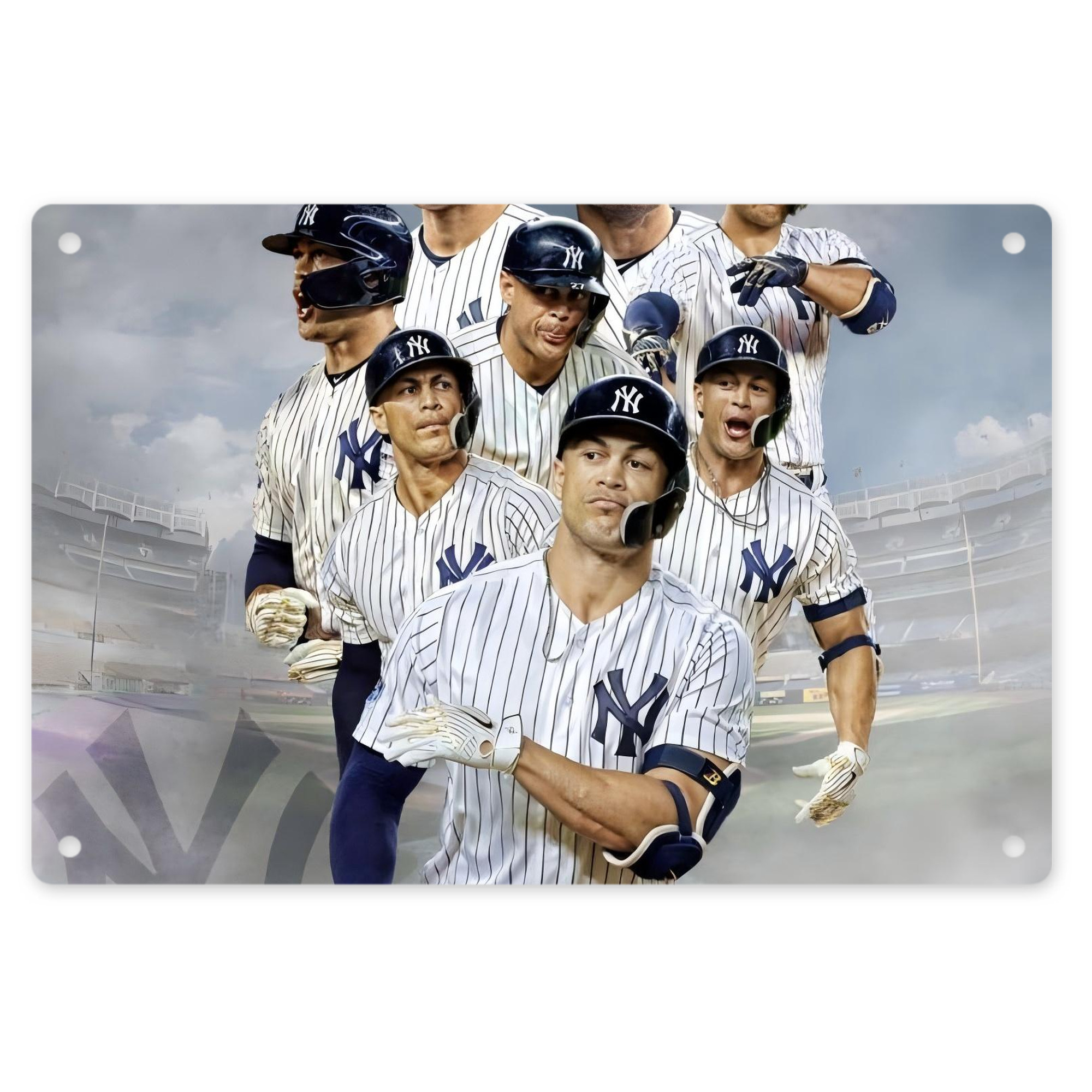 Giancarlo Stanton 38 Decorative Aluminum Plaque – Horizontal Design – Durable, Stylish, Easy To Install – Ideal For Home, Office, Bar, And More