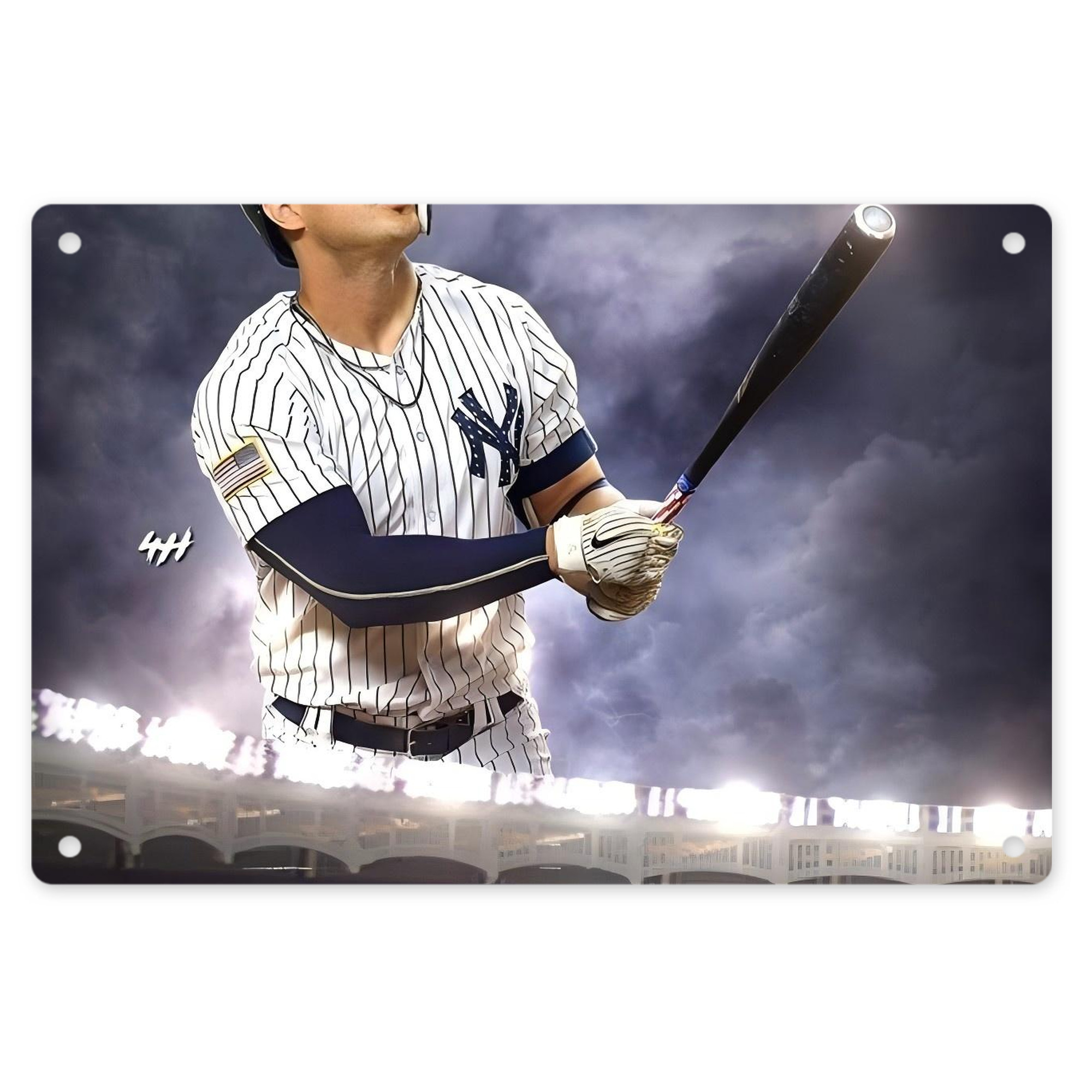 Giancarlo Stanton 41 Decorative Aluminum Plaque – Horizontal Design – Durable, Stylish, Easy To Install – Ideal For Home, Office, Bar, And More