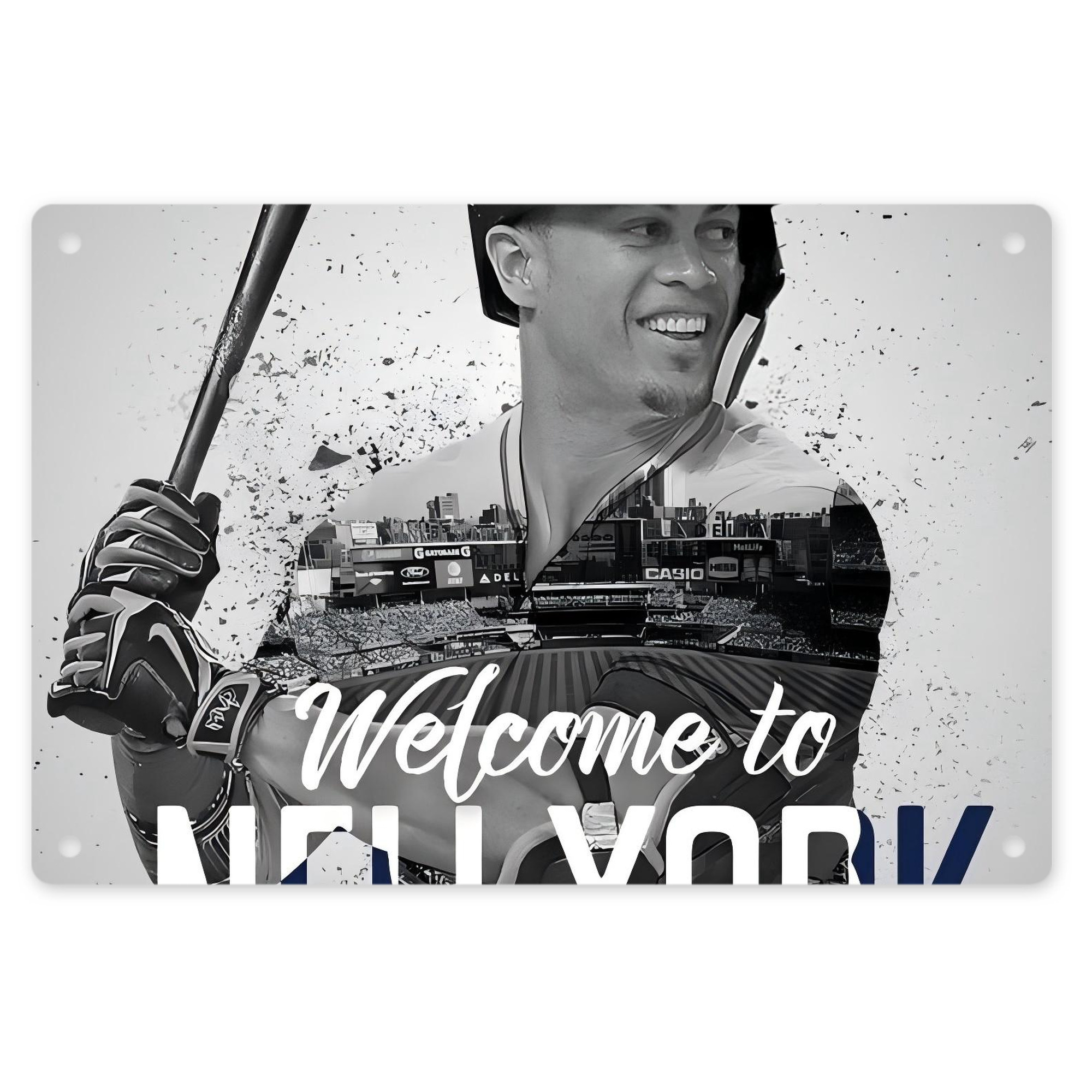 Giancarlo Stanton 42 Decorative Aluminum Plaque – Horizontal Design – Durable, Stylish, Easy To Install – Ideal For Home, Office, Bar, And More