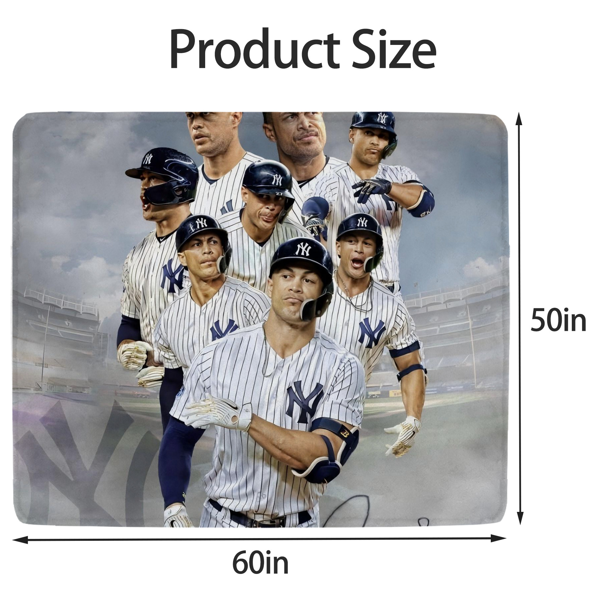 Giancarlo Stanton 38 Soft Fleece Throw Blanket 50 X 60 Inch – Super Soft, Lightweight, And Durable – Perfect For Sofa, Bed, Camping, And More – Ideal Gift For Family And Friends