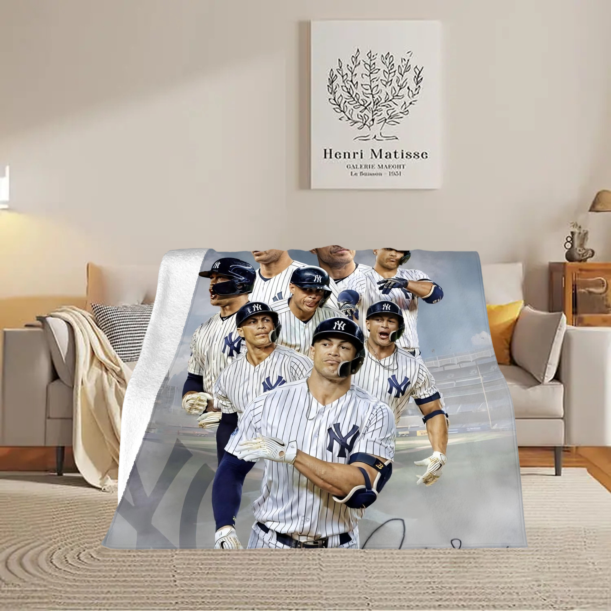 Giancarlo Stanton 38 Soft Fleece Throw Blanket 50 X 60 Inch – Super Soft, Lightweight, And Durable – Perfect For Sofa, Bed, Camping, And More – Ideal Gift For Family And Friends