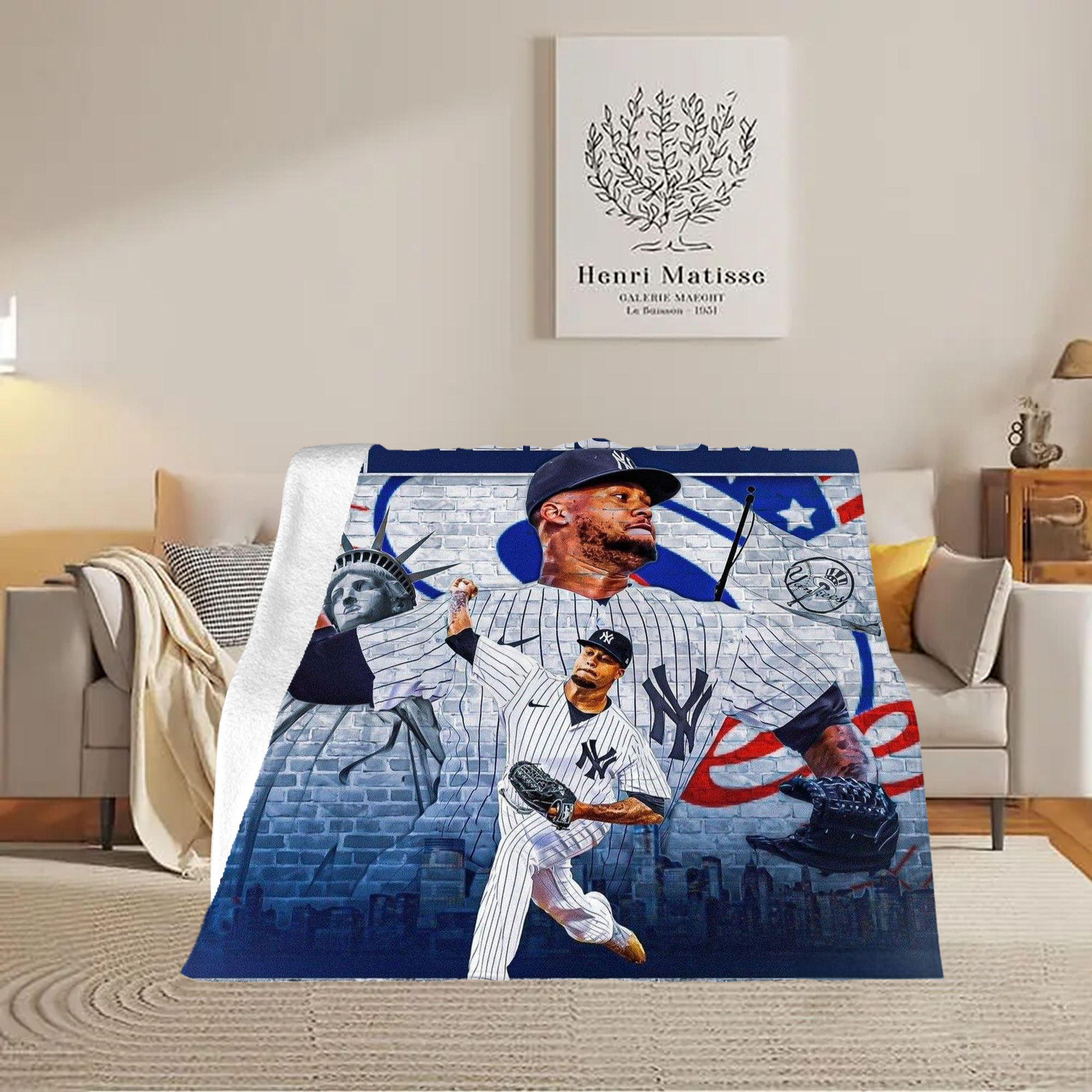 Giancarlo Stanton 43 Soft Fleece Throw Blanket 50 X 60 Inch – Super Soft, Lightweight, And Durable – Perfect For Sofa, Bed, Camping, And More – Ideal Gift For Family And Friends