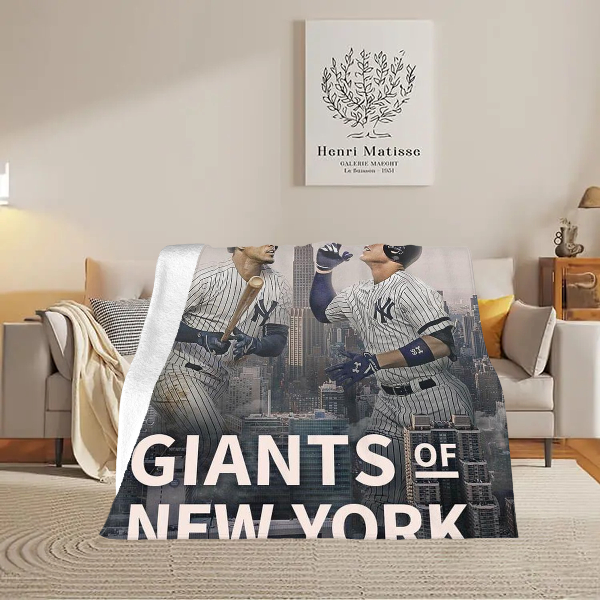 Giancarlo Stanton 46 Soft Fleece Throw Blanket 50 X 60 Inch – Super Soft, Lightweight, And Durable – Perfect For Sofa, Bed, Camping, And More – Ideal Gift For Family And Friends