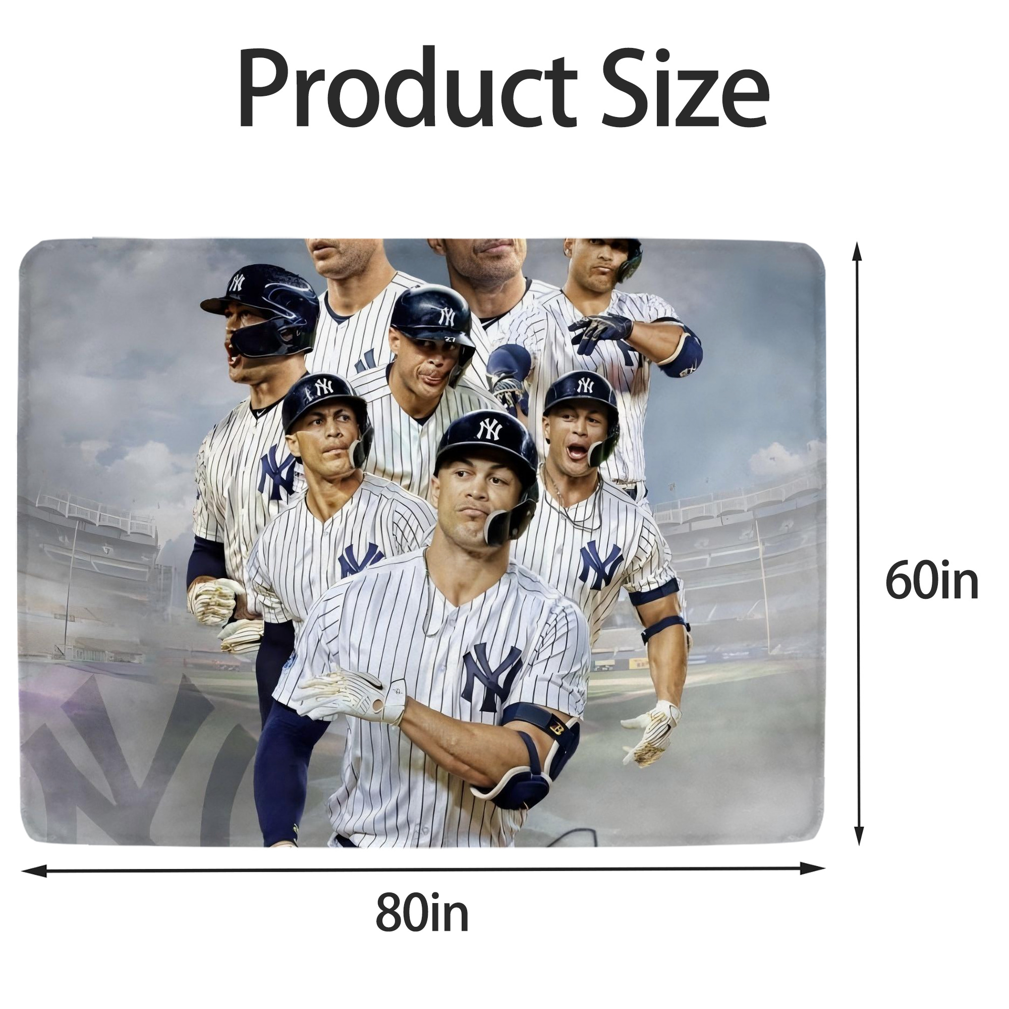 Giancarlo Stanton 38 Soft Fleece Throw Blanket 60 X 80 Inch – Super Soft, Lightweight, And Durable – Perfect For Sofa, Bed, Camping, And More – Ideal Gift For Family And Friends