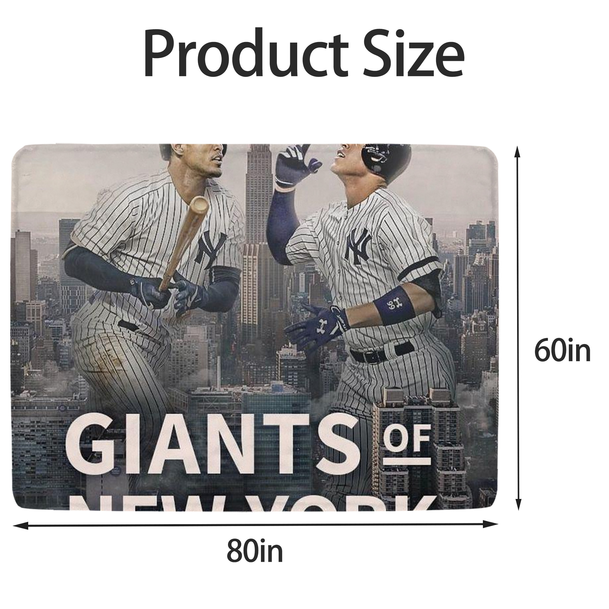Giancarlo Stanton 46 Soft Fleece Throw Blanket 60 X 80 Inch – Super Soft, Lightweight, And Durable – Perfect For Sofa, Bed, Camping, And More – Ideal Gift For Family And Friends