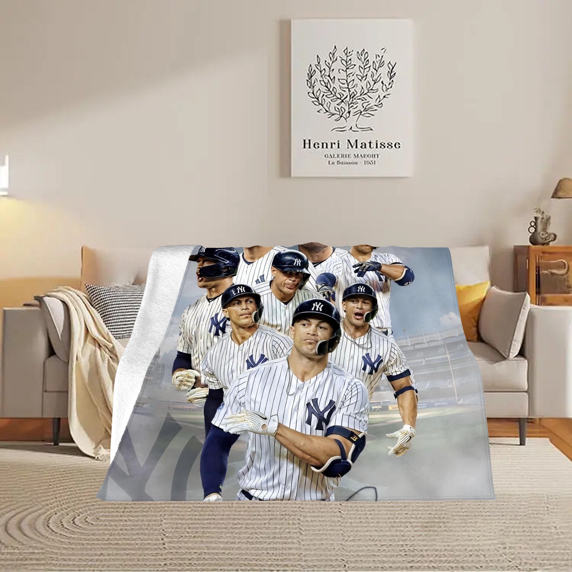Giancarlo Stanton 38 Soft Fleece Throw Blanket 60 X 80 Inch – Super Soft, Lightweight, And Durable – Perfect For Sofa, Bed, Camping, And More – Ideal Gift For Family And Friends