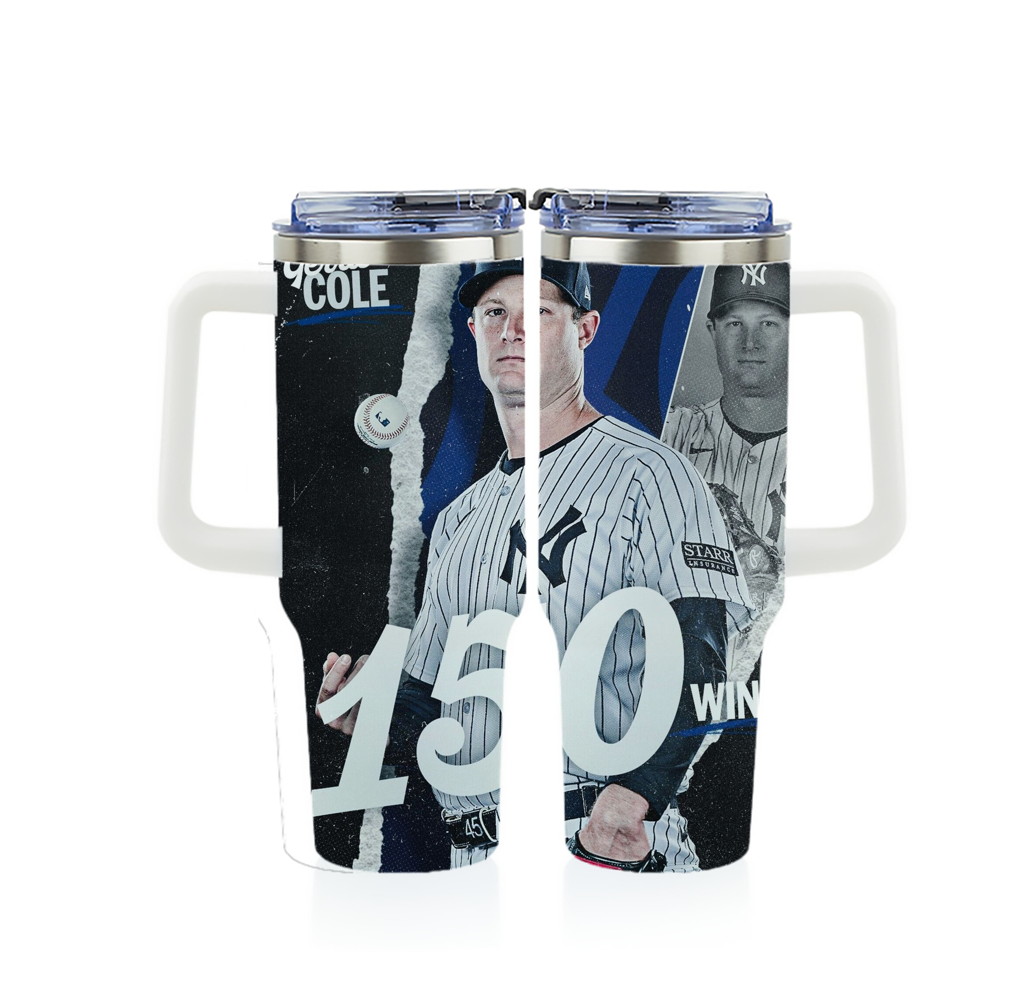 Gerrit Cole 10 40oz Full Wrap Car Tumbler – Durable Stainless Steel Travel Mug With Vibrant UV Print – Double Wall Insulated, Fits Most Car Cup Holders