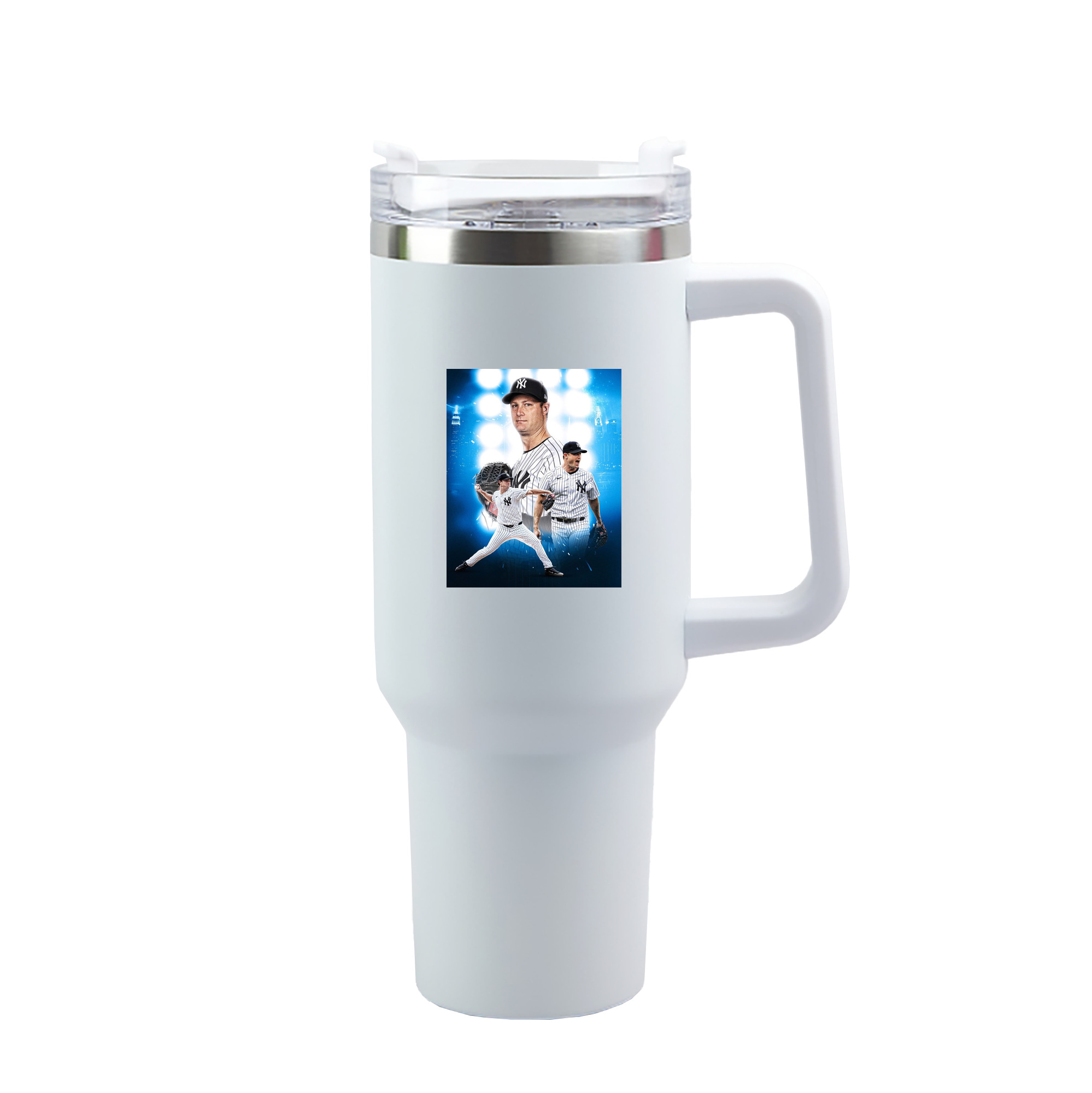 Gerrit Cole 7 40oz Handle Car Tumbler – Durable Stainless Steel Travel Mug With UV Print – Double Wall Insulated, Fits Most Car Cup Holders