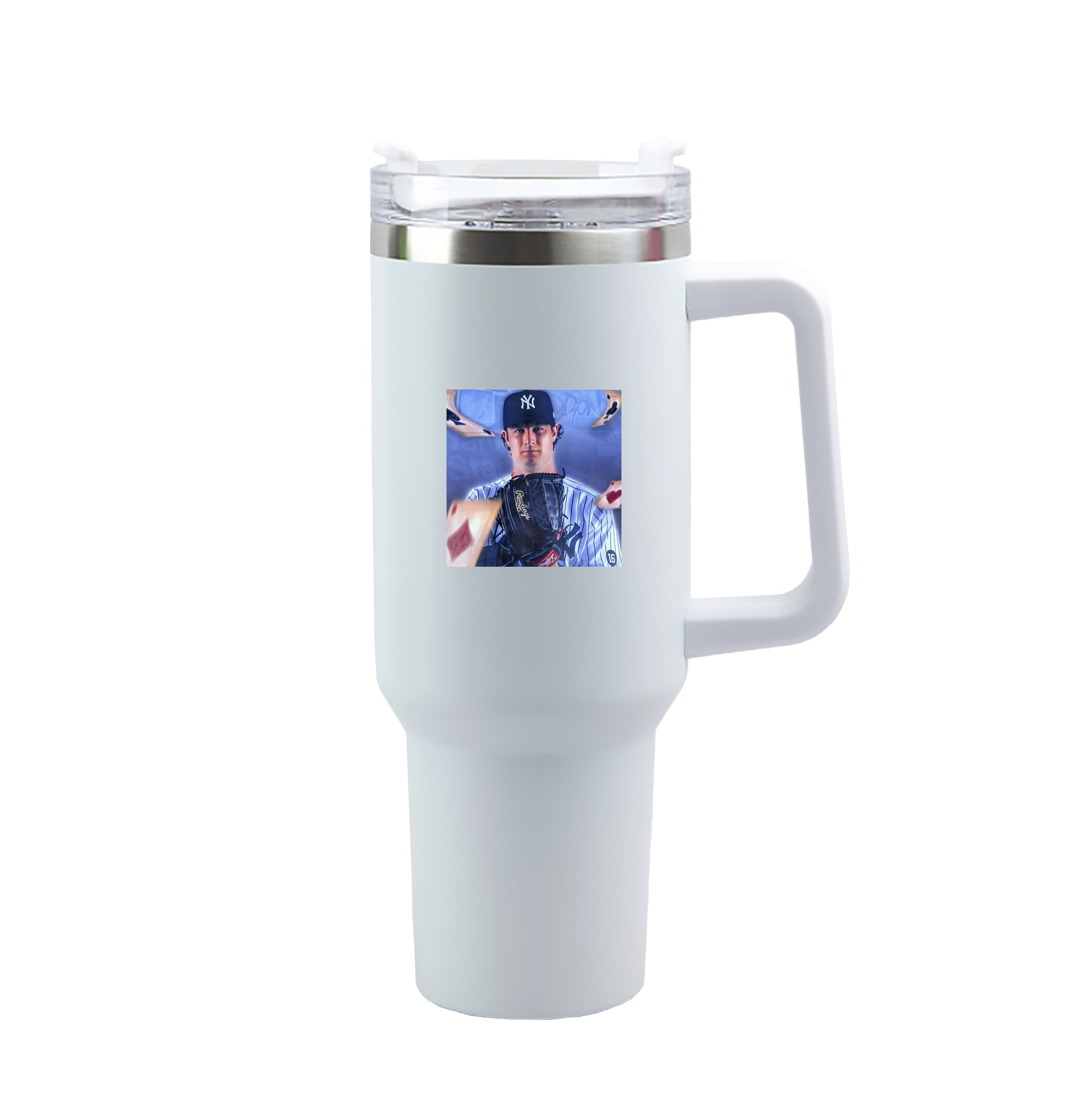 Gerrit Cole 9 40oz Handle Car Tumbler – Durable Stainless Steel Travel Mug With UV Print – Double Wall Insulated, Fits Most Car Cup Holders