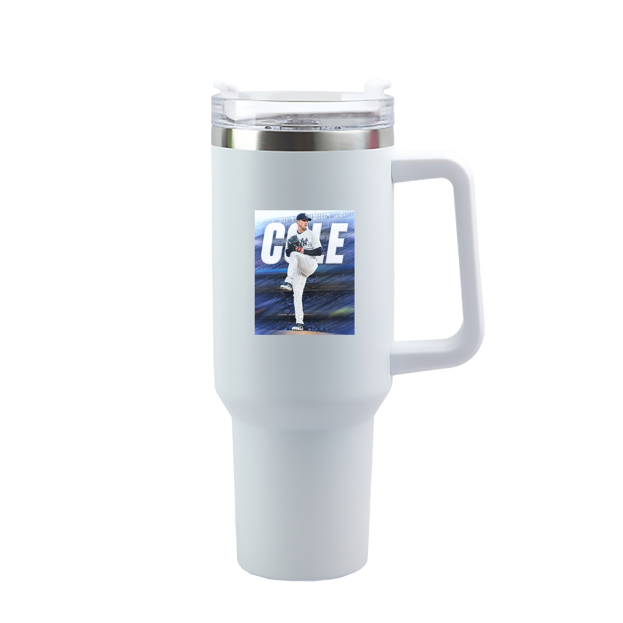 Gerrit Cole 13 40oz Handle Car Tumbler – Durable Stainless Steel Travel Mug With UV Print – Double Wall Insulated, Fits Most Car Cup Holders