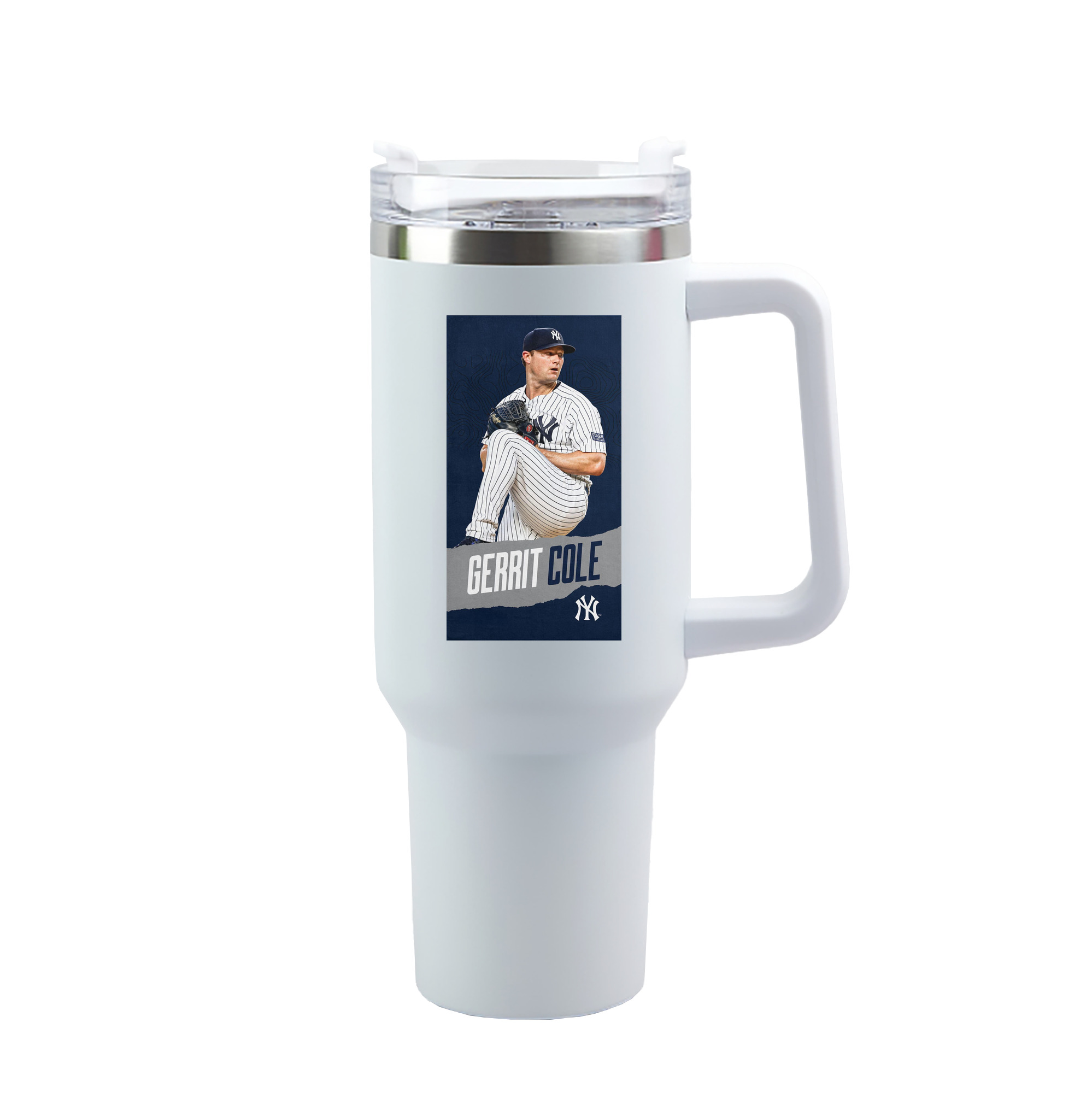 Gerrit Cole 22 40oz Handle Car Tumbler – Durable Stainless Steel Travel Mug With UV Print – Double Wall Insulated, Fits Most Car Cup Holders