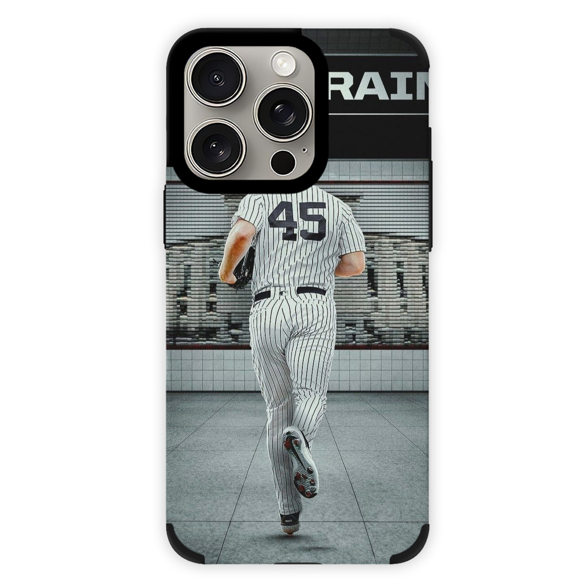 Gerrit Cole 12 IPhone 15 Pro Max PU Leather Case – Soft Lining, 360° Protection – Precise Fit, 3D Buttons, Easy Charging – Anti-Yellowing, Easy To Clean