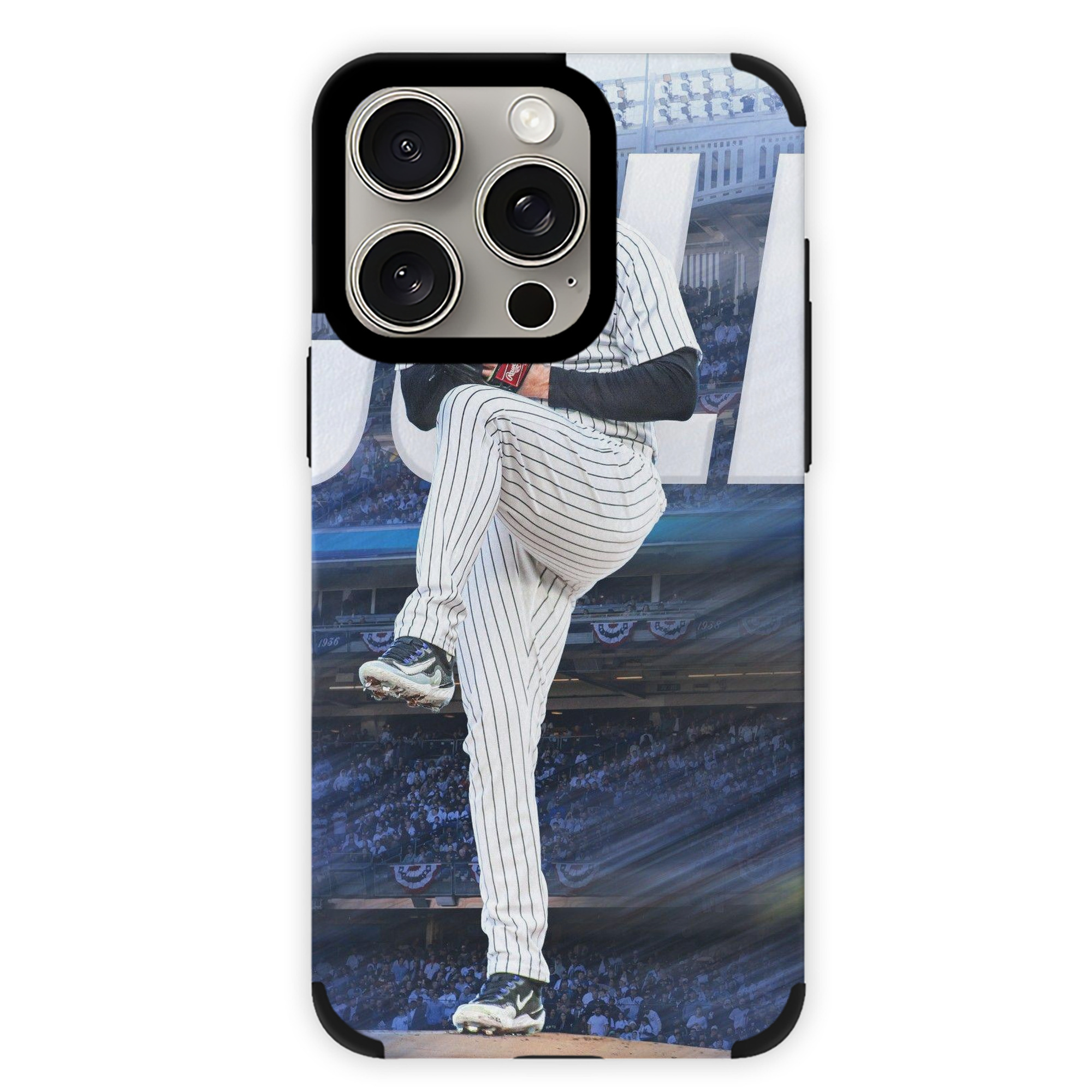 Gerrit Cole 13 IPhone 15 Pro Max PU Leather Case – Soft Lining, 360° Protection – Precise Fit, 3D Buttons, Easy Charging – Anti-Yellowing, Easy To Clean