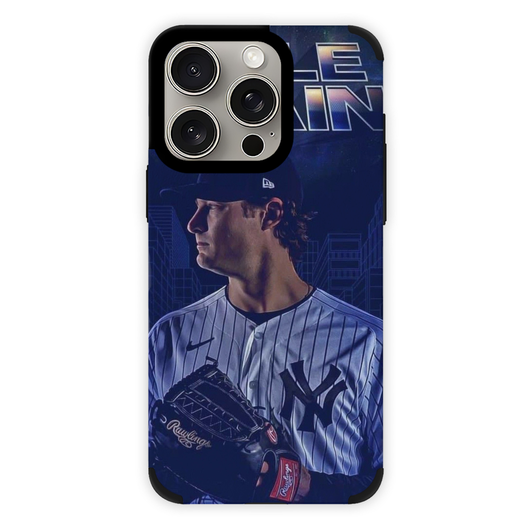 Gerrit Cole 16 IPhone 15 Pro Max PU Leather Case – Soft Lining, 360° Protection – Precise Fit, 3D Buttons, Easy Charging – Anti-Yellowing, Easy To Clean