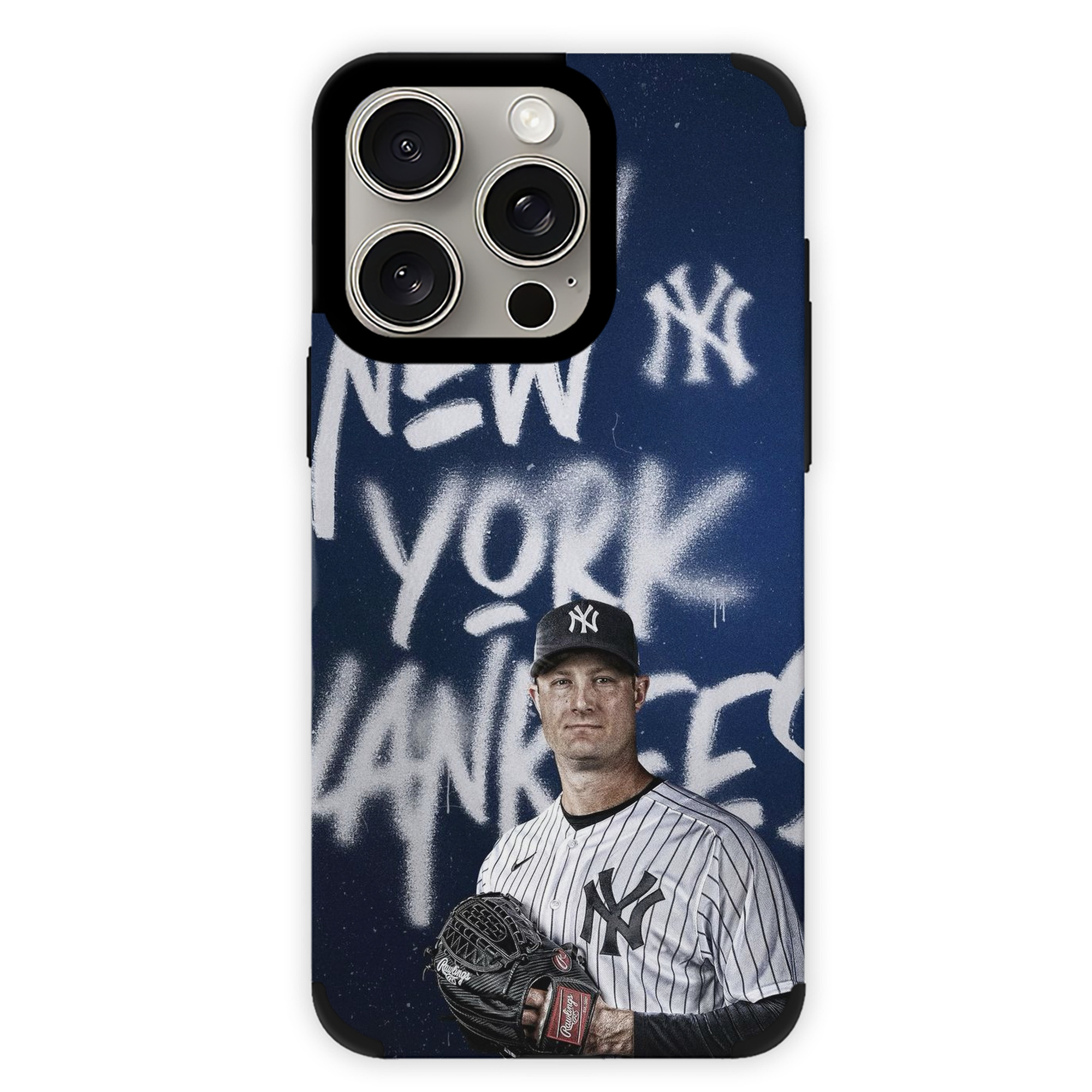 Gerrit Cole 18 IPhone 15 Pro Max PU Leather Case – Soft Lining, 360° Protection – Precise Fit, 3D Buttons, Easy Charging – Anti-Yellowing, Easy To Clean