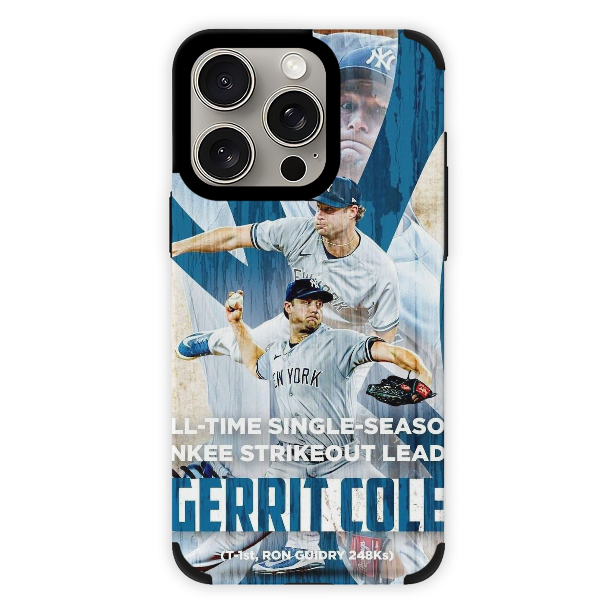 Gerrit Cole 25 IPhone 15 Pro Max PU Leather Case – Soft Lining, 360° Protection – Precise Fit, 3D Buttons, Easy Charging – Anti-Yellowing, Easy To Clean