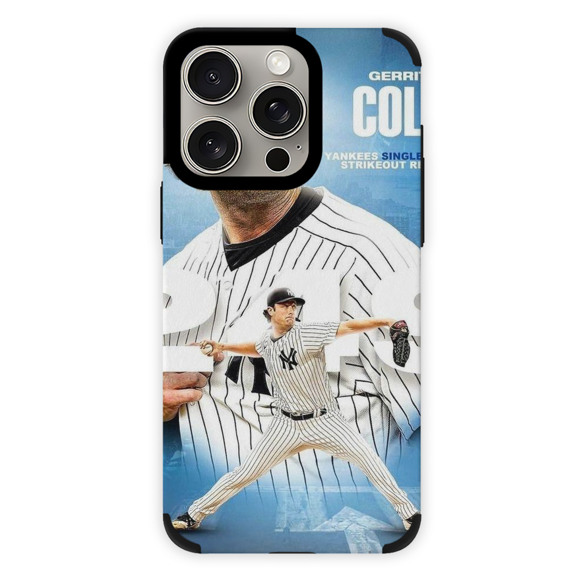 Gerrit Cole 29 IPhone 15 Pro Max PU Leather Case – Soft Lining, 360° Protection – Precise Fit, 3D Buttons, Easy Charging – Anti-Yellowing, Easy To Clean