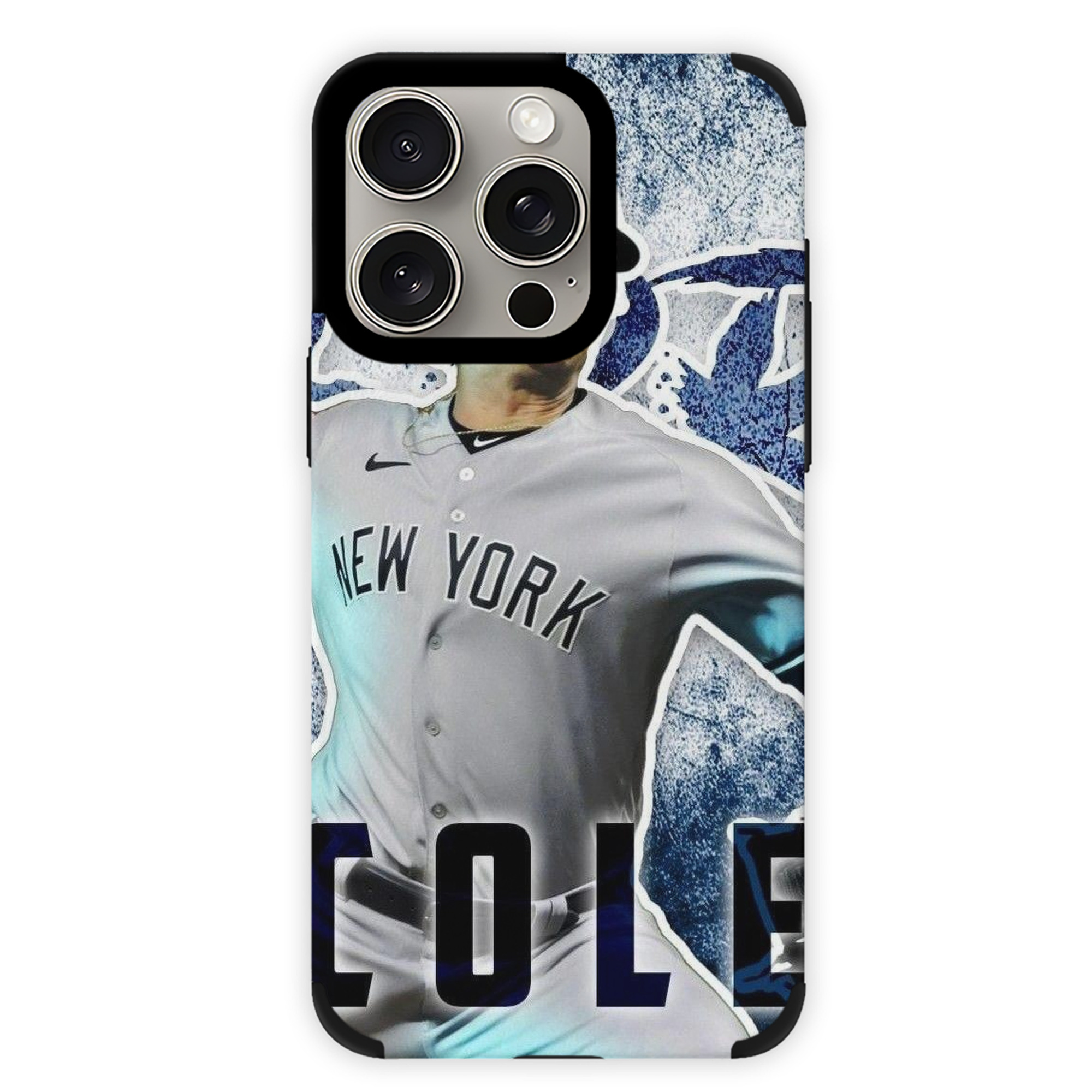 Gerrit Cole 31 IPhone 15 Pro Max PU Leather Case – Soft Lining, 360° Protection – Precise Fit, 3D Buttons, Easy Charging – Anti-Yellowing, Easy To Clean