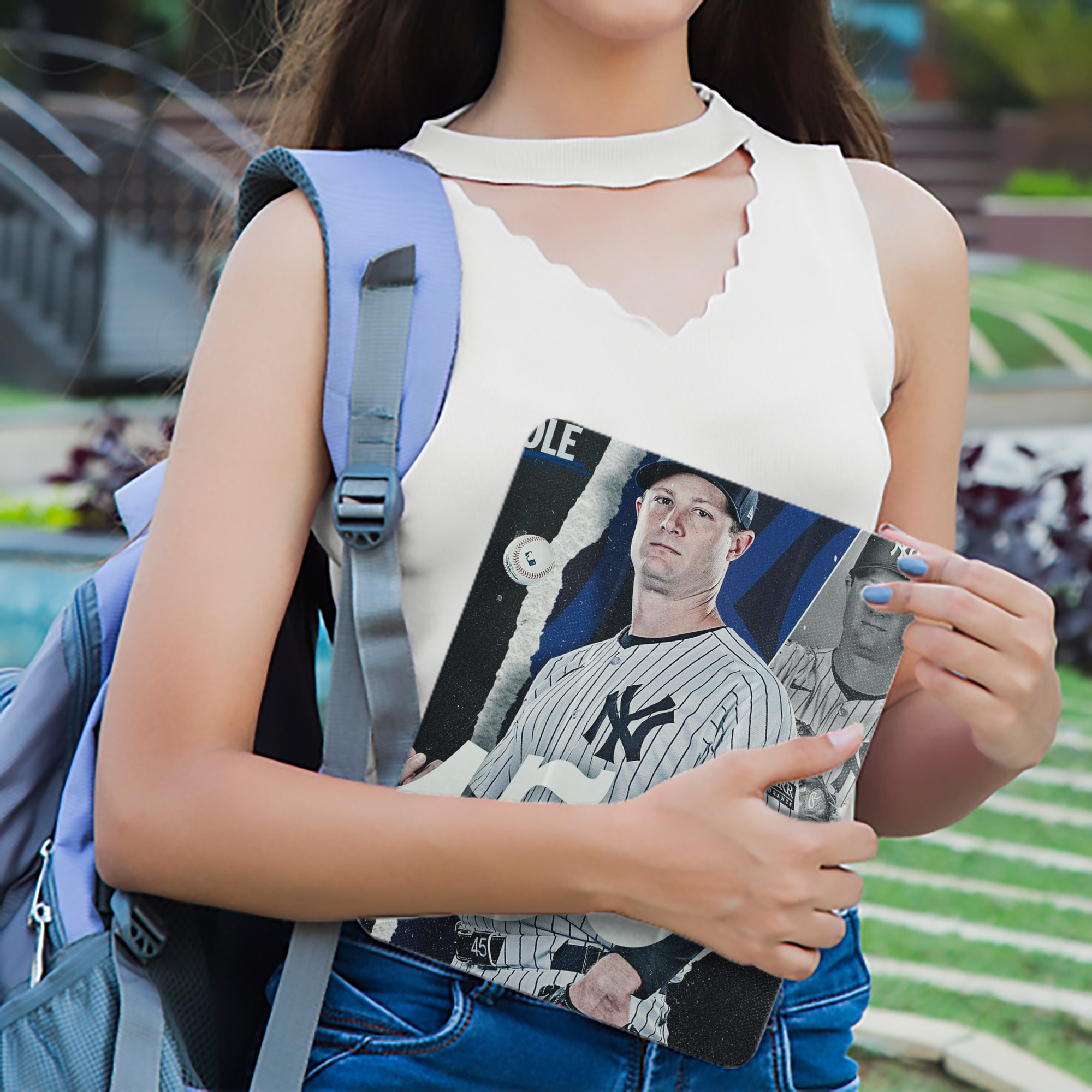 Gerrit Cole 10 Premium Tri-Fold PU Leather & Silicone IPad Case With Pencil Slot – Fits 9.5,10.5,10.9 – Adjustable Stand, Slim, Protective