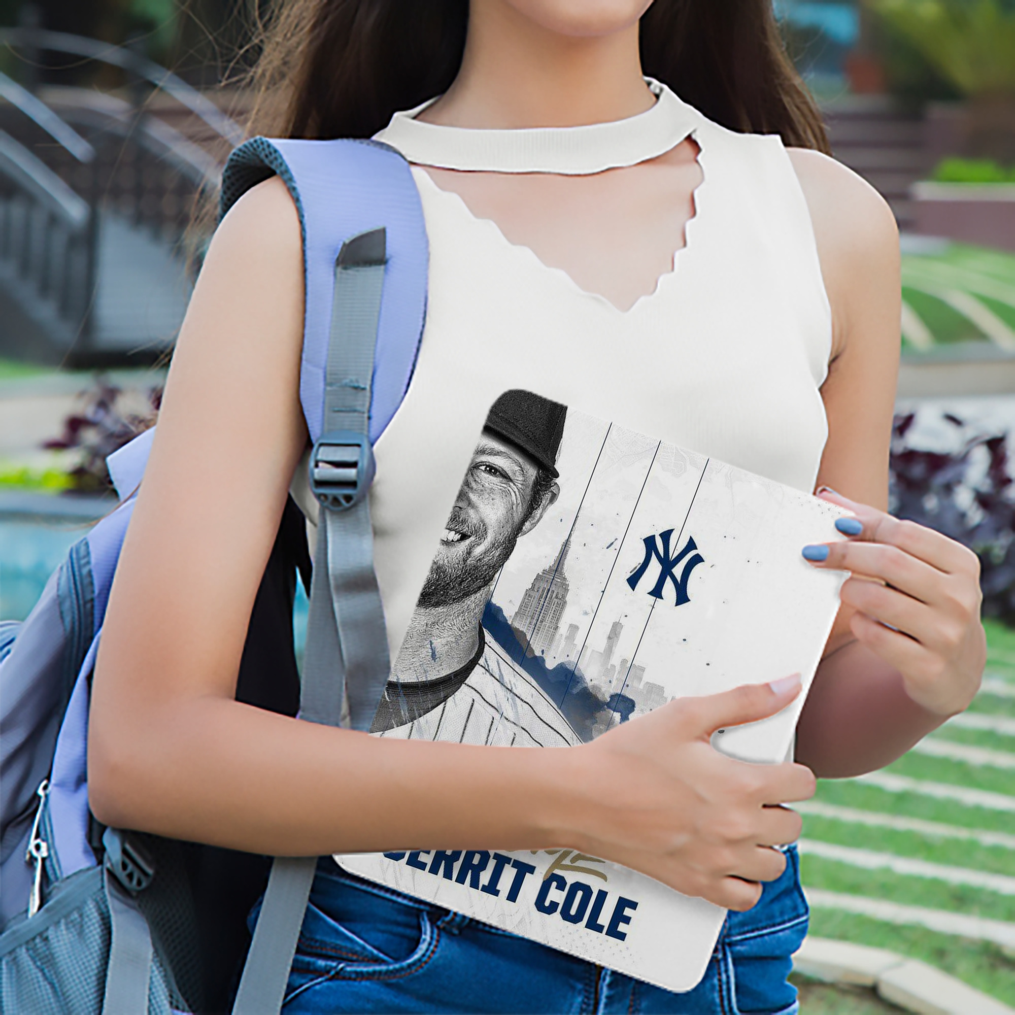 Gerrit Cole 26 IPad Book-Style Case With Pencil Slot – Slim PU & TPU Cover – Full Protection, Precise Fit, Water & Scratch Resistant