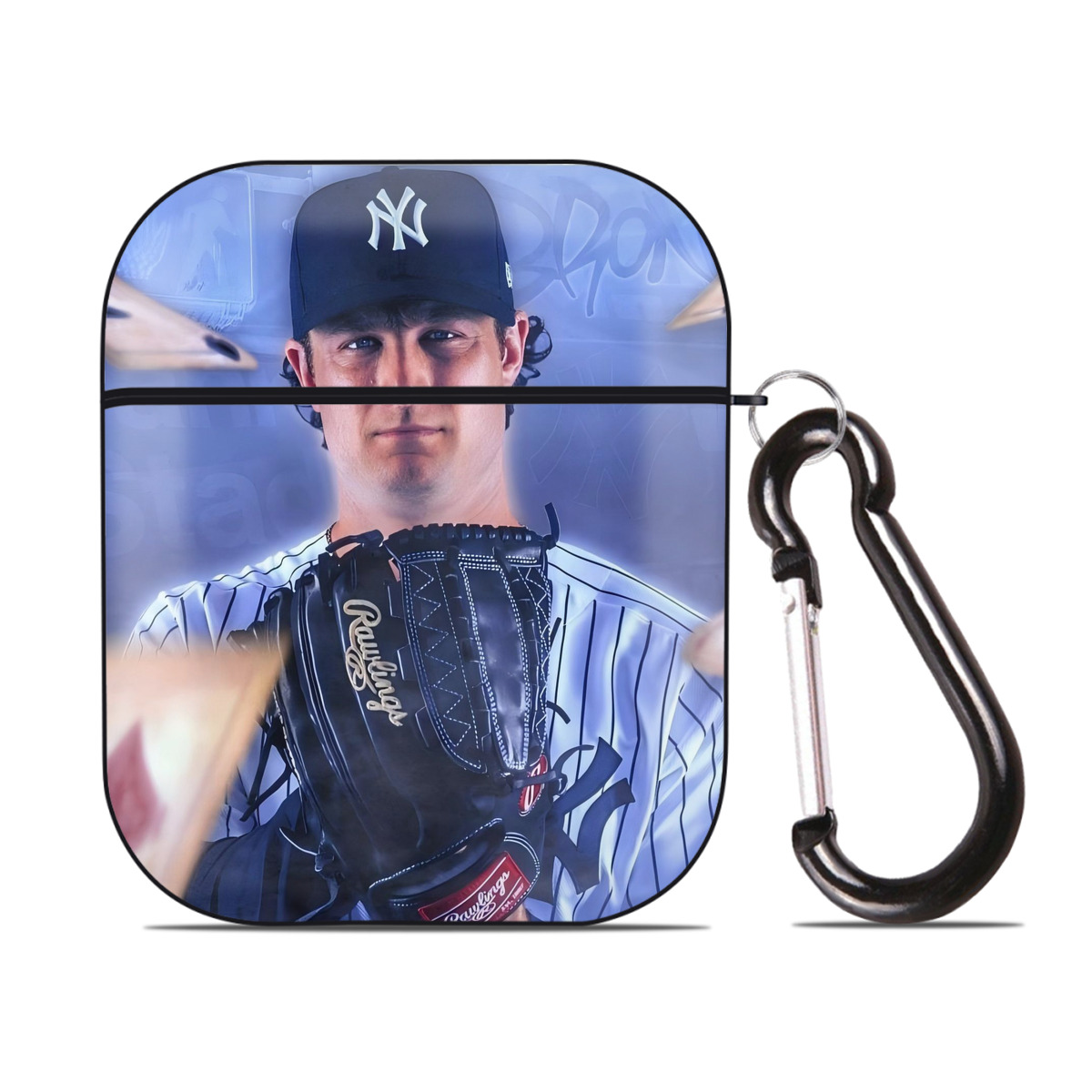 Gerrit Cole 9 AirPods 2 Case Hard Shell Black, Flexible PC Material, Precise Cutouts, Full Protection, Anti-Fingerprint, Washable, Includes Keychain – Durable & Slim Design