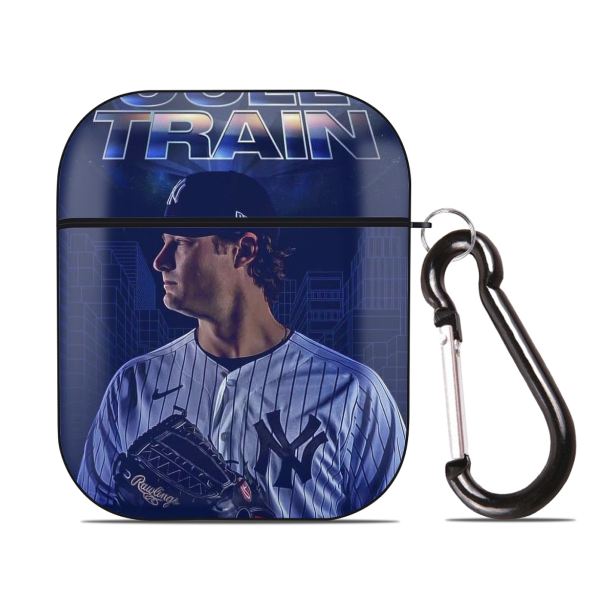 Gerrit Cole 16 AirPods 2 Case Hard Shell Black, Flexible PC Material, Precise Cutouts, Full Protection, Anti-Fingerprint, Washable, Includes Keychain – Durable & Slim Design