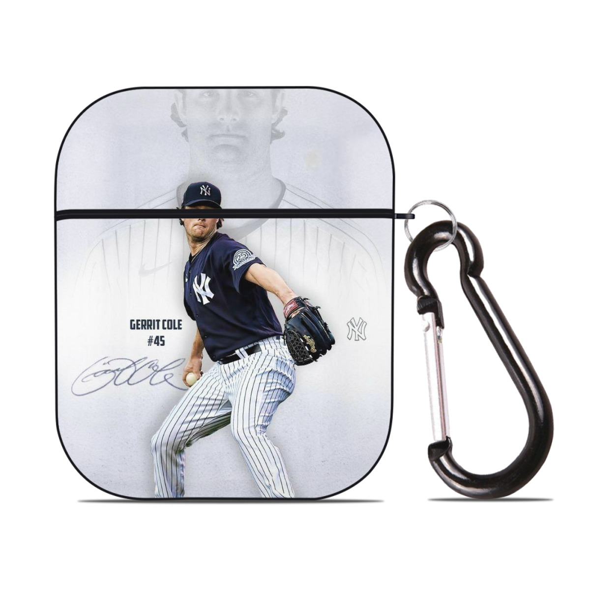 Gerrit Cole 17 AirPods 2 Case Hard Shell Black, Flexible PC Material, Precise Cutouts, Full Protection, Anti-Fingerprint, Washable, Includes Keychain – Durable & Slim Design