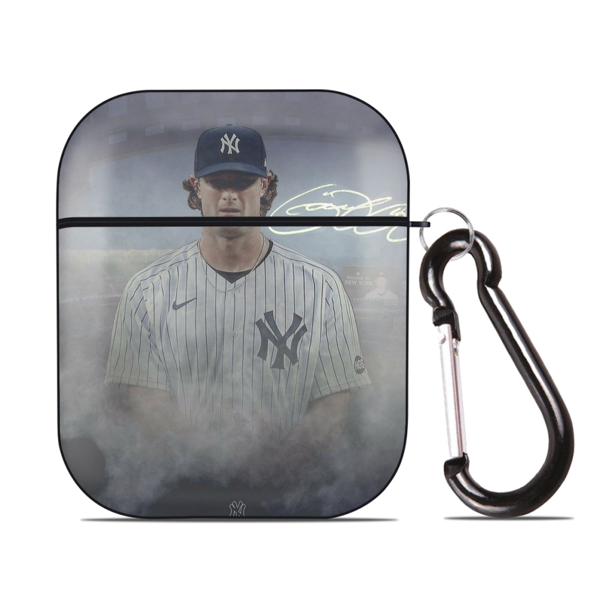 Gerrit Cole 27 AirPods 2 Case Hard Shell Black, Flexible PC Material, Precise Cutouts, Full Protection, Anti-Fingerprint, Washable, Includes Keychain – Durable & Slim Design