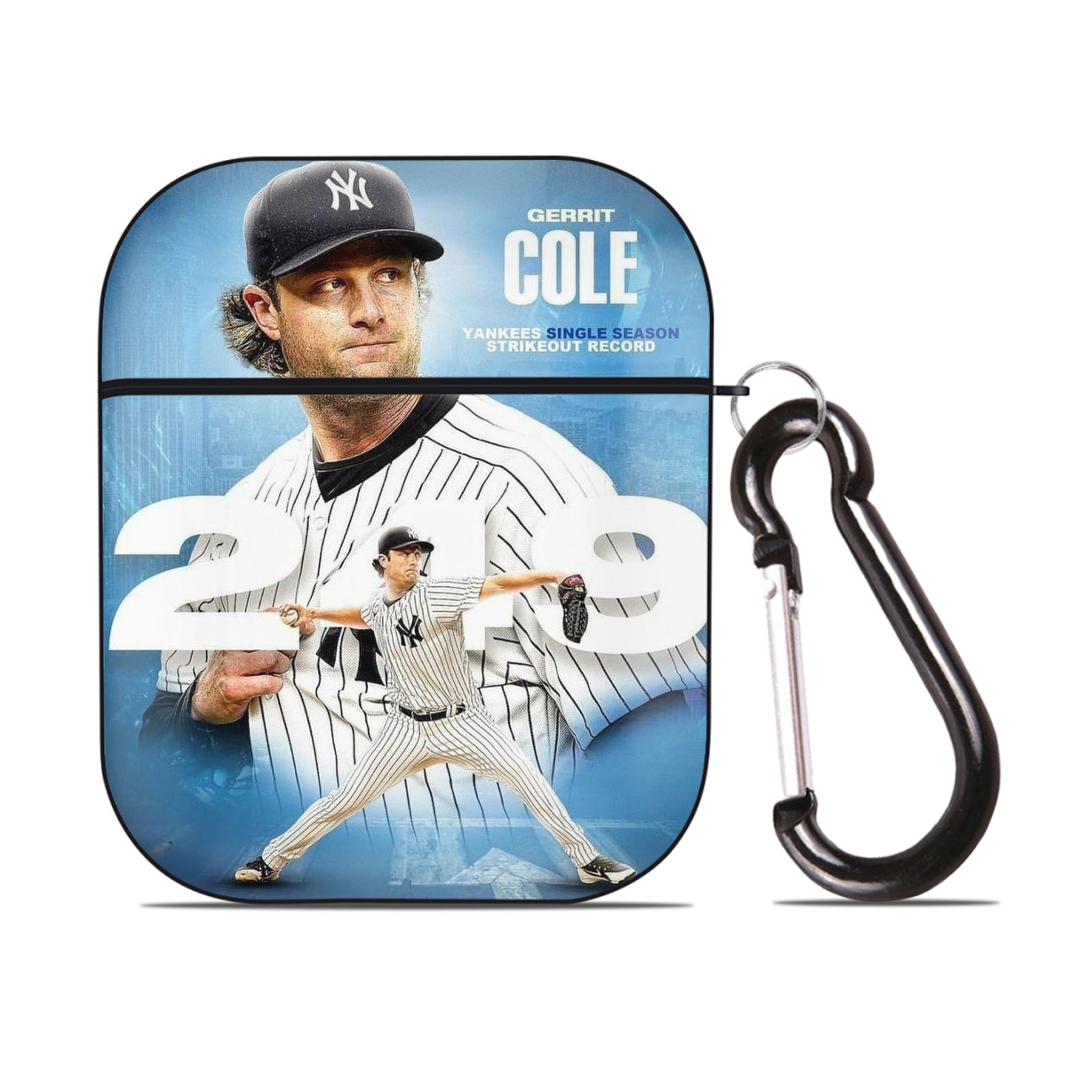 Gerrit Cole 29 AirPods 2 Case Hard Shell Black, Flexible PC Material, Precise Cutouts, Full Protection, Anti-Fingerprint, Washable, Includes Keychain – Durable & Slim Design