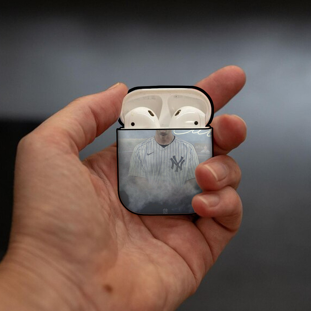 Gerrit Cole 27 AirPods 2 Case Hard Shell Black, Flexible PC Material, Precise Cutouts, Full Protection, Anti-Fingerprint, Washable, Includes Keychain – Durable & Slim Design