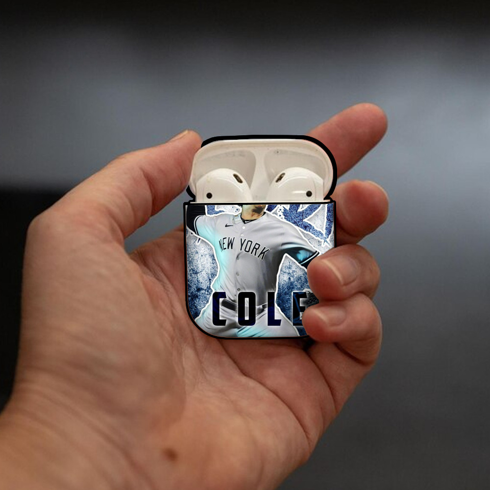 Gerrit Cole 31 AirPods 2 Case Hard Shell Black, Flexible PC Material, Precise Cutouts, Full Protection, Anti-Fingerprint, Washable, Includes Keychain – Durable & Slim Design