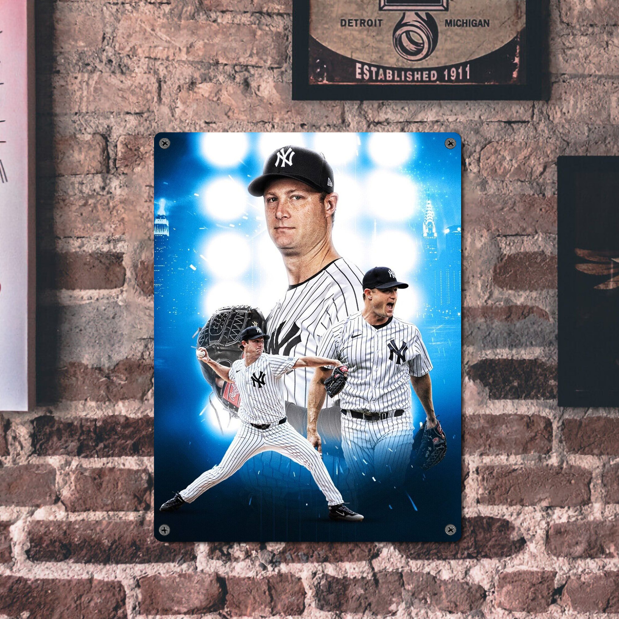 Gerrit Cole 7 Vintage Metal Tin Sign 12x16inch – Retro Wall Art Decor For Home, Bar, Kitchen, Bedroom, Office – Durable Iron Sheet Poster, Easy To Hang, Full-Color Printing